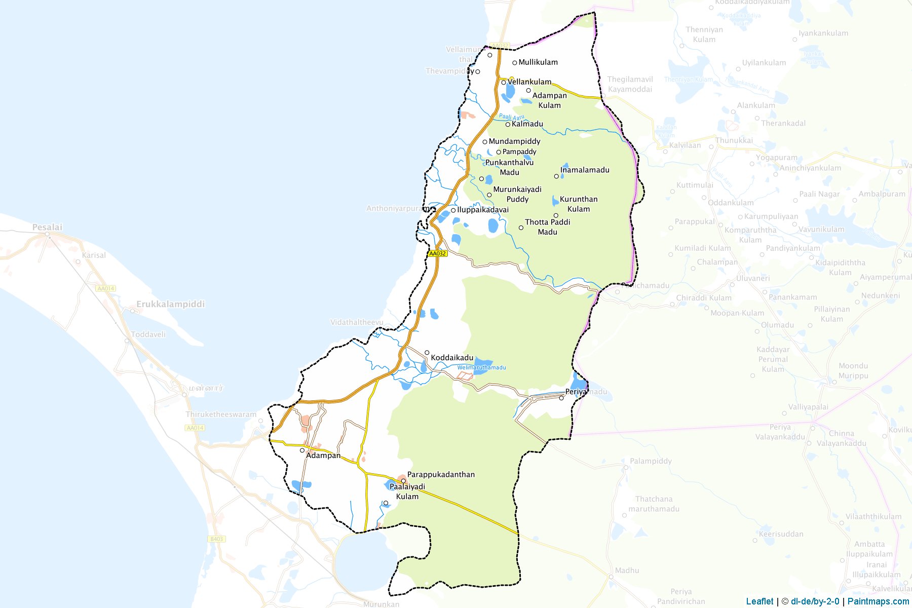 Manthai West (Mannar) Map Cropping Samples-1