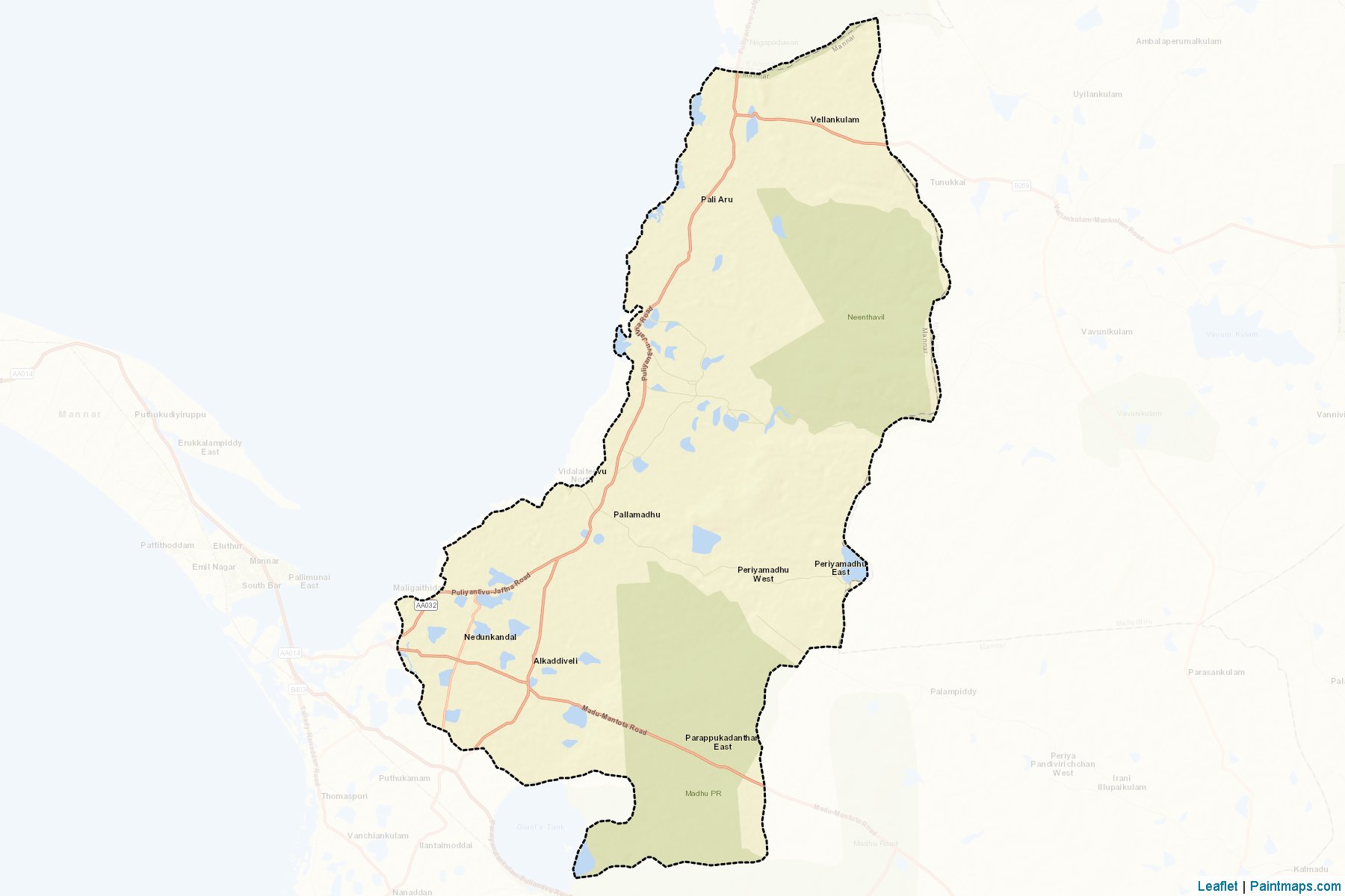 Manthai West (Mannar) Map Cropping Samples-2