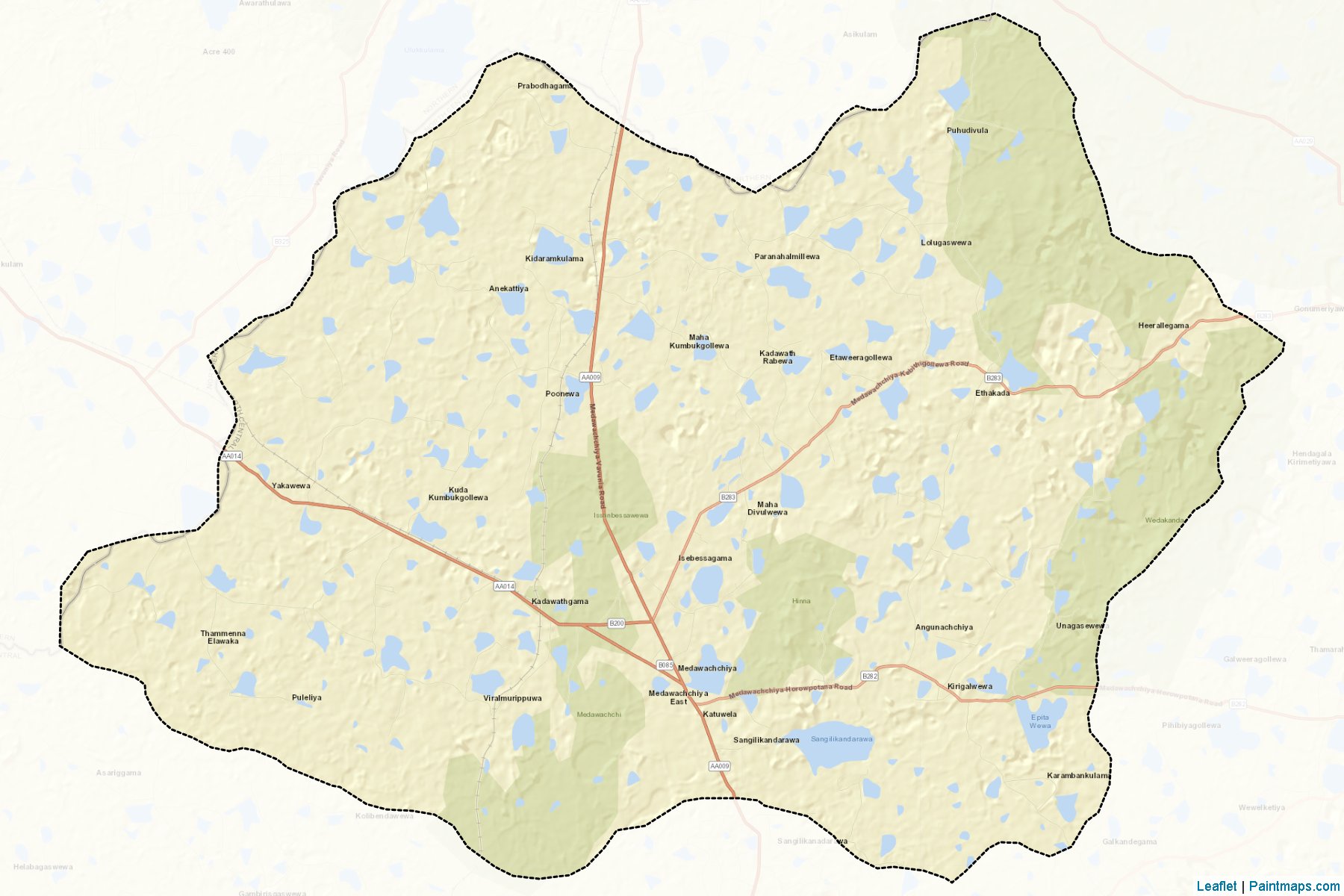 Medawachchiya (Anuradhapura) Map Cropping Samples-2