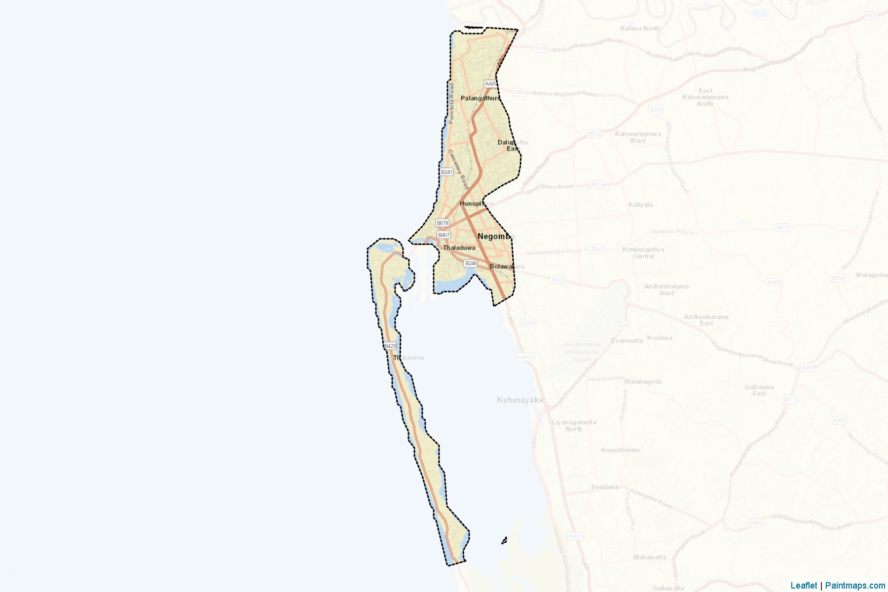 Negambo (Gampaha) Map Cropping Samples-2