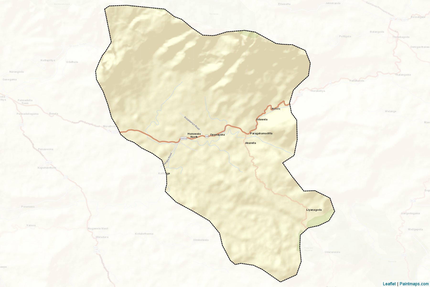 Muestras de recorte de mapas Opanayake (Ratnapura)-2