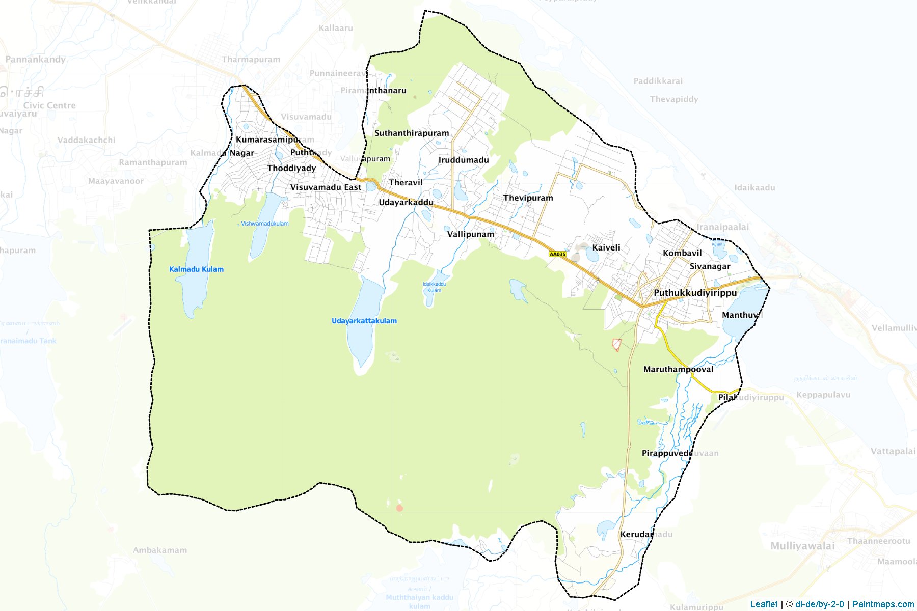 Puthukudiyiruppu (Mullaitivu) Map Cropping Samples-1