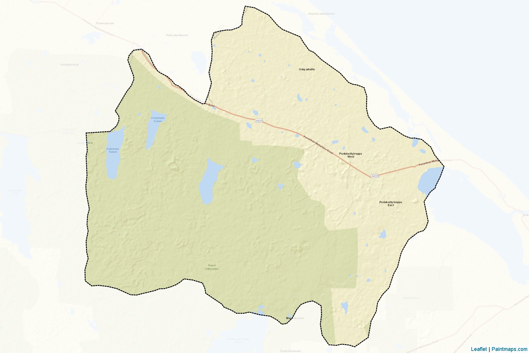 Puthukudiyiruppu (Mullaitivu) Map Cropping Samples-2