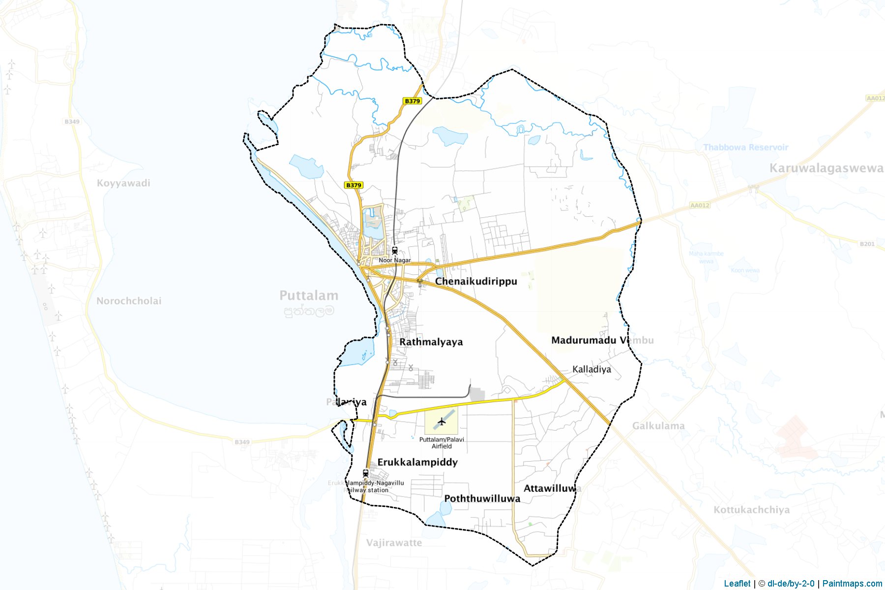 Puttalam (Puttalam) Map Cropping Samples-1