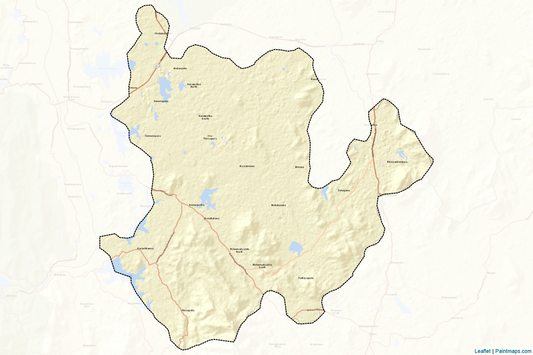 Rideemaliyadda (Badulla) Map Cropping Samples-2