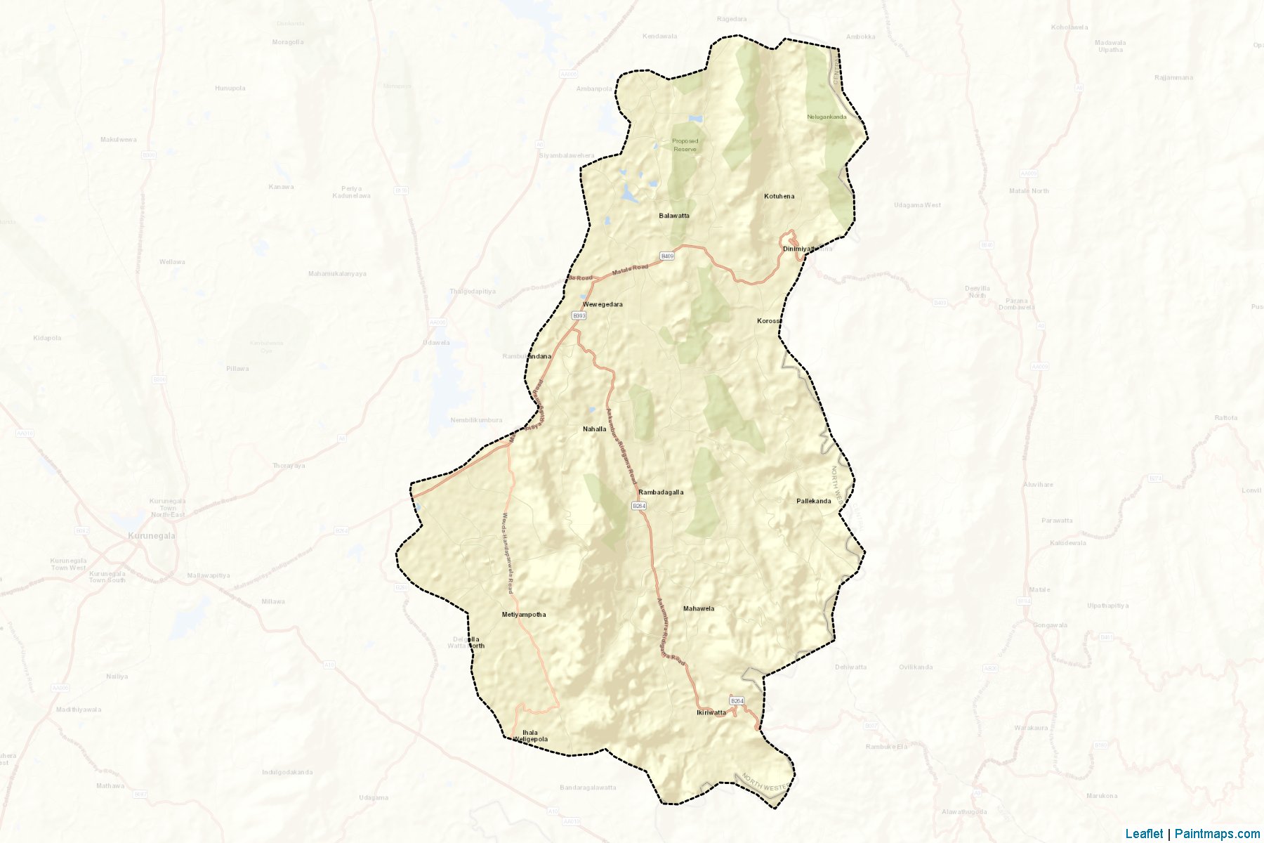 Rideegama (Kurunegala) Map Cropping Samples-2