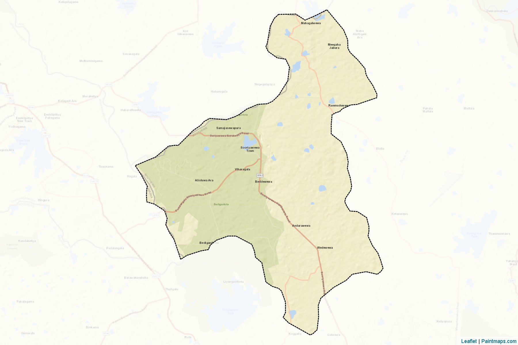 Sooriyawewa (Hambantota) Map Cropping Samples-2