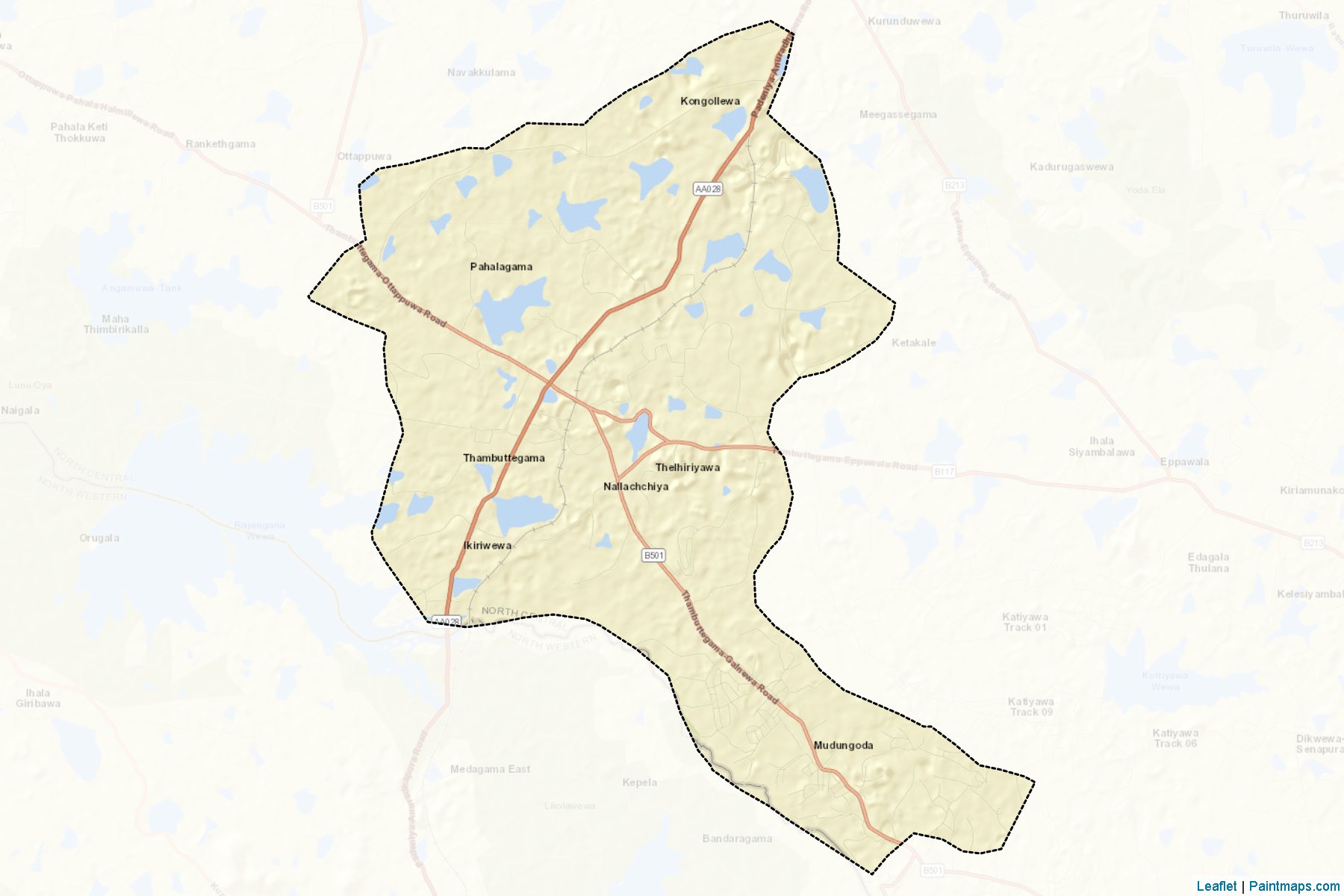 Thambuttegama (Anuradhapura) Map Cropping Samples-2