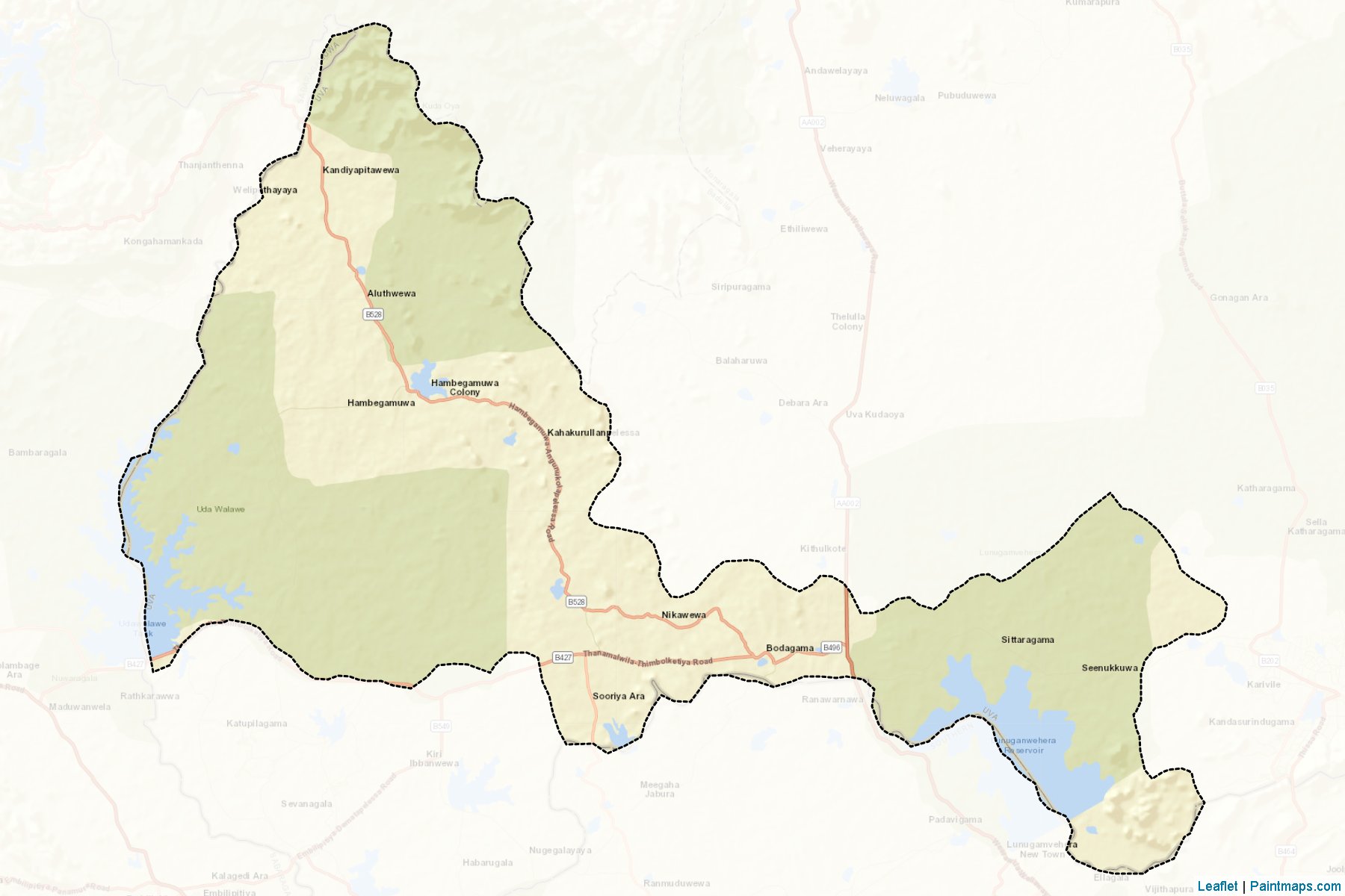 Thanamalvila (Moneragala) Map Cropping Samples-2