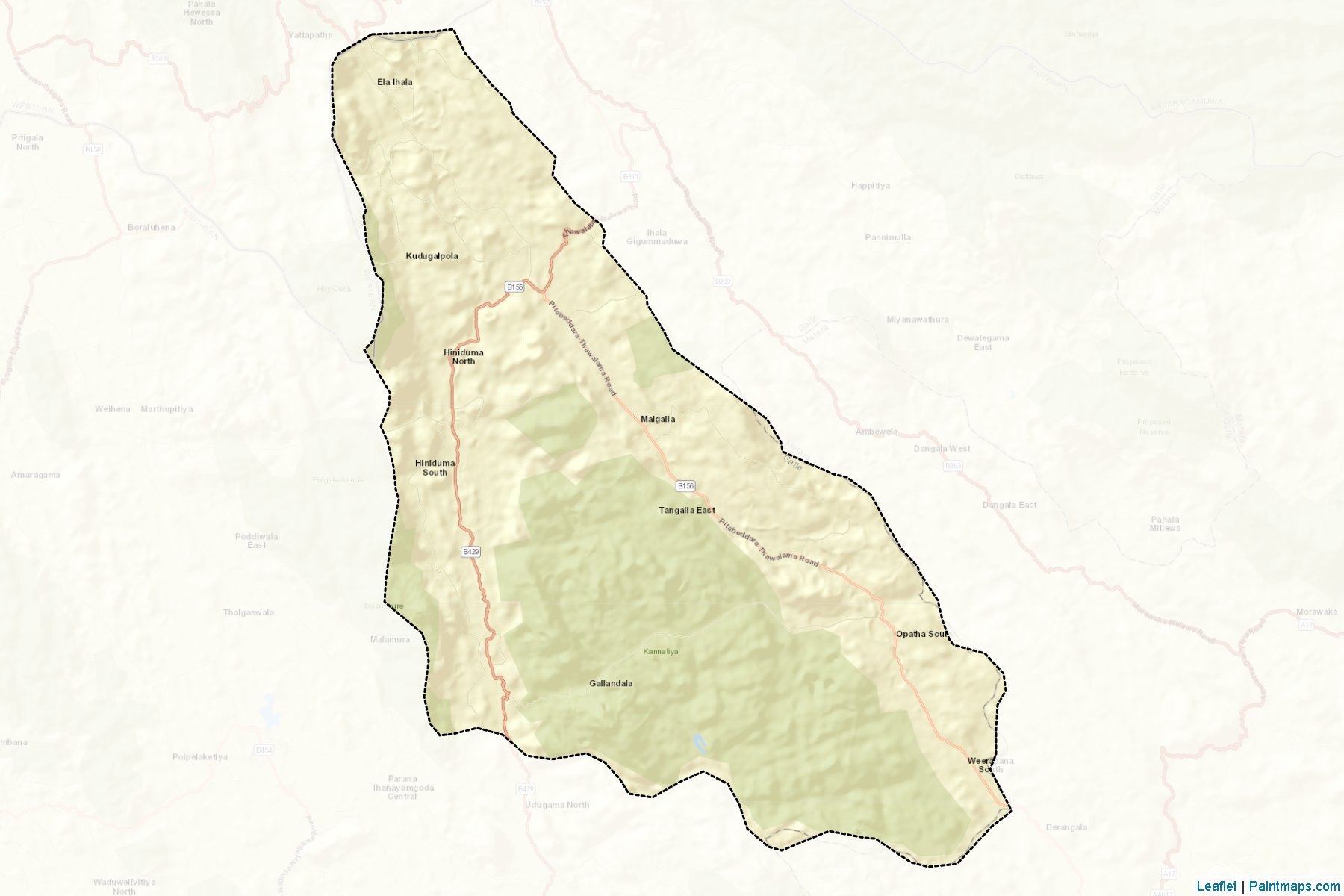 Muestras de recorte de mapas Thawalama (Gālla)-2