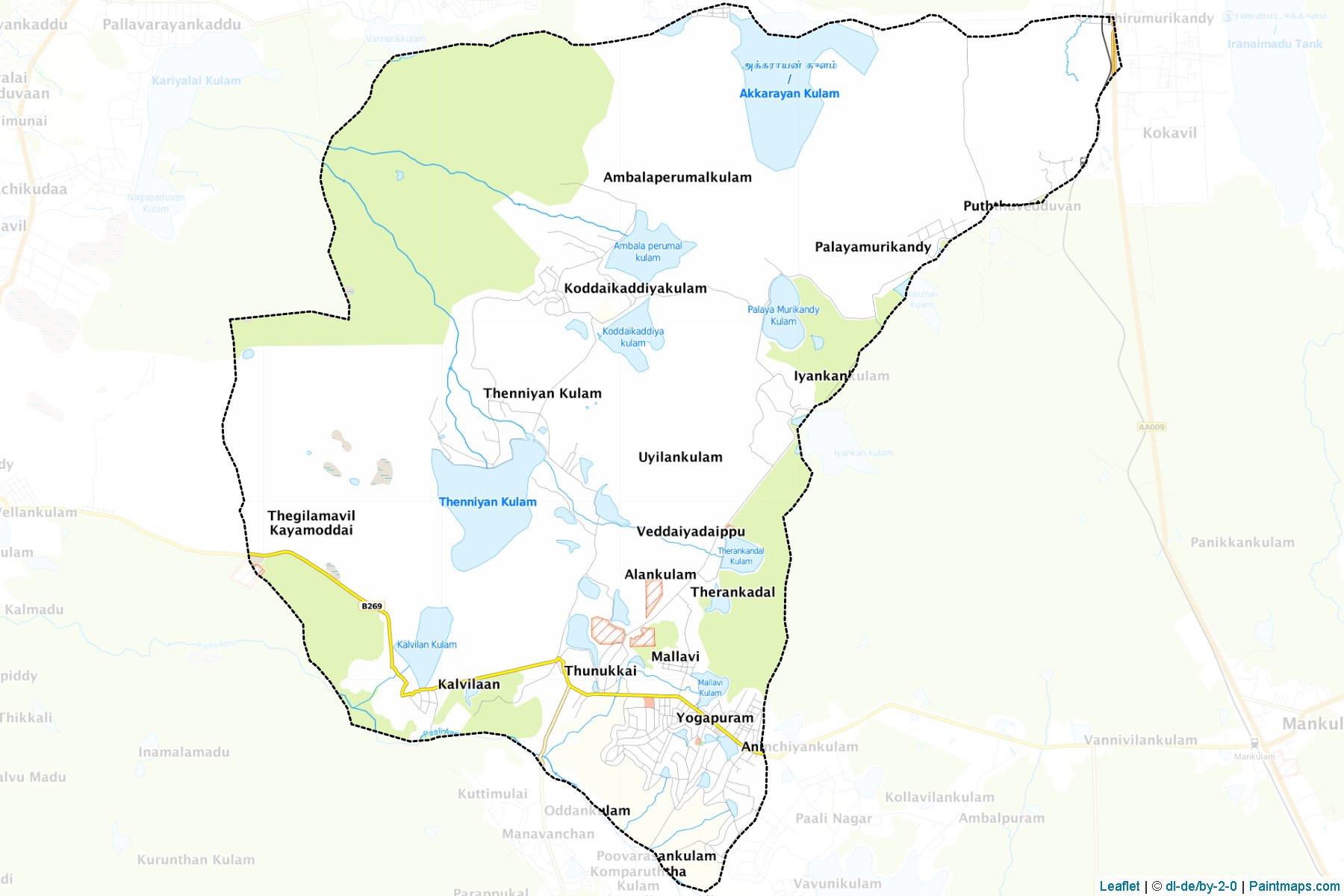 Muestras de recorte de mapas Thunukkai (Mulativ)-1