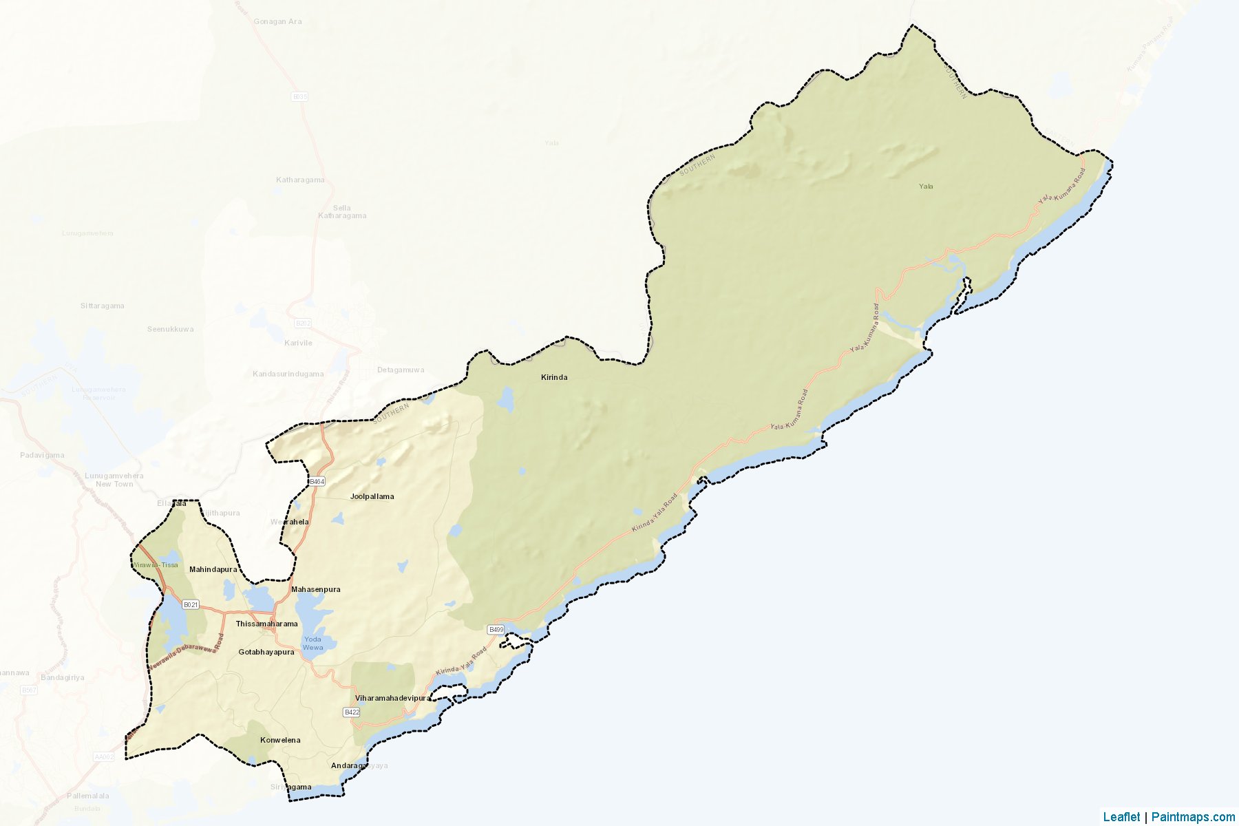 Tissamaharama (Hambantota) Map Cropping Samples-2