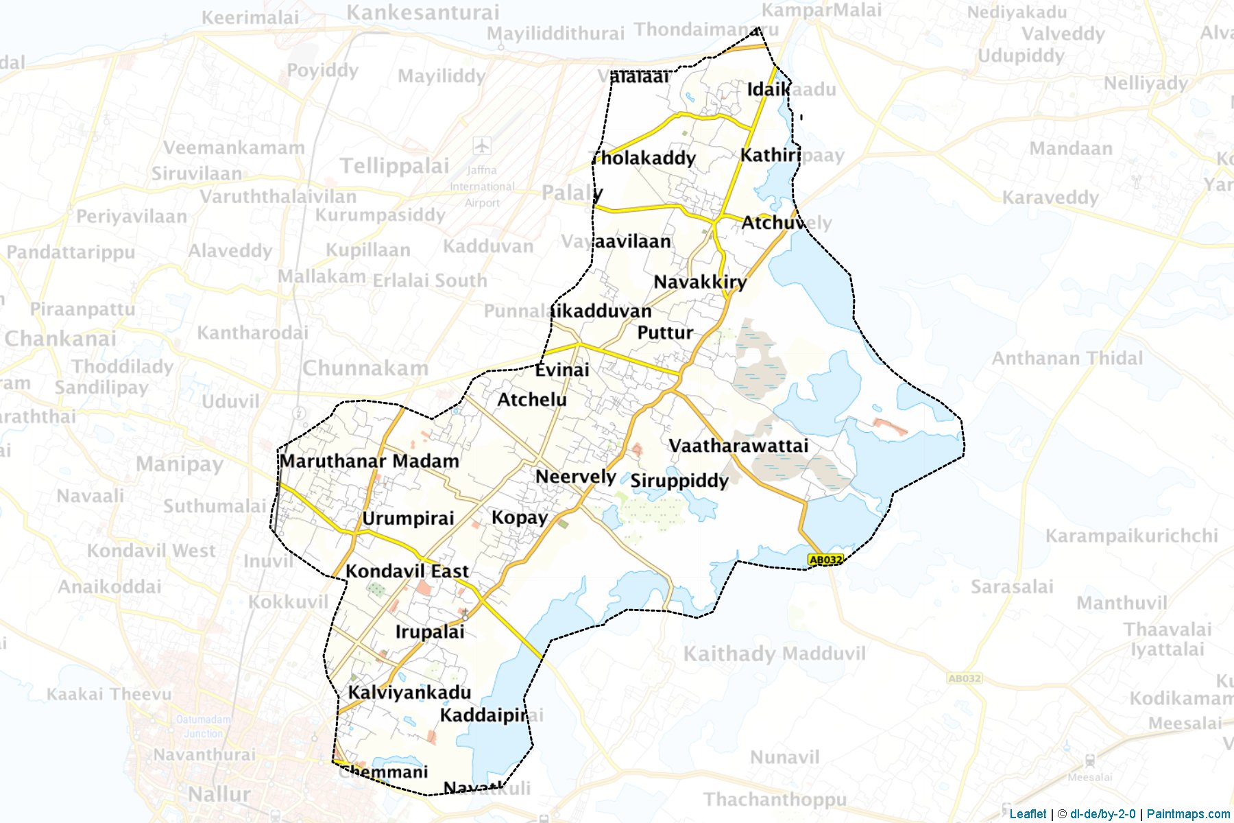 Valikamam East (Jaffna) Map Cropping Samples-1