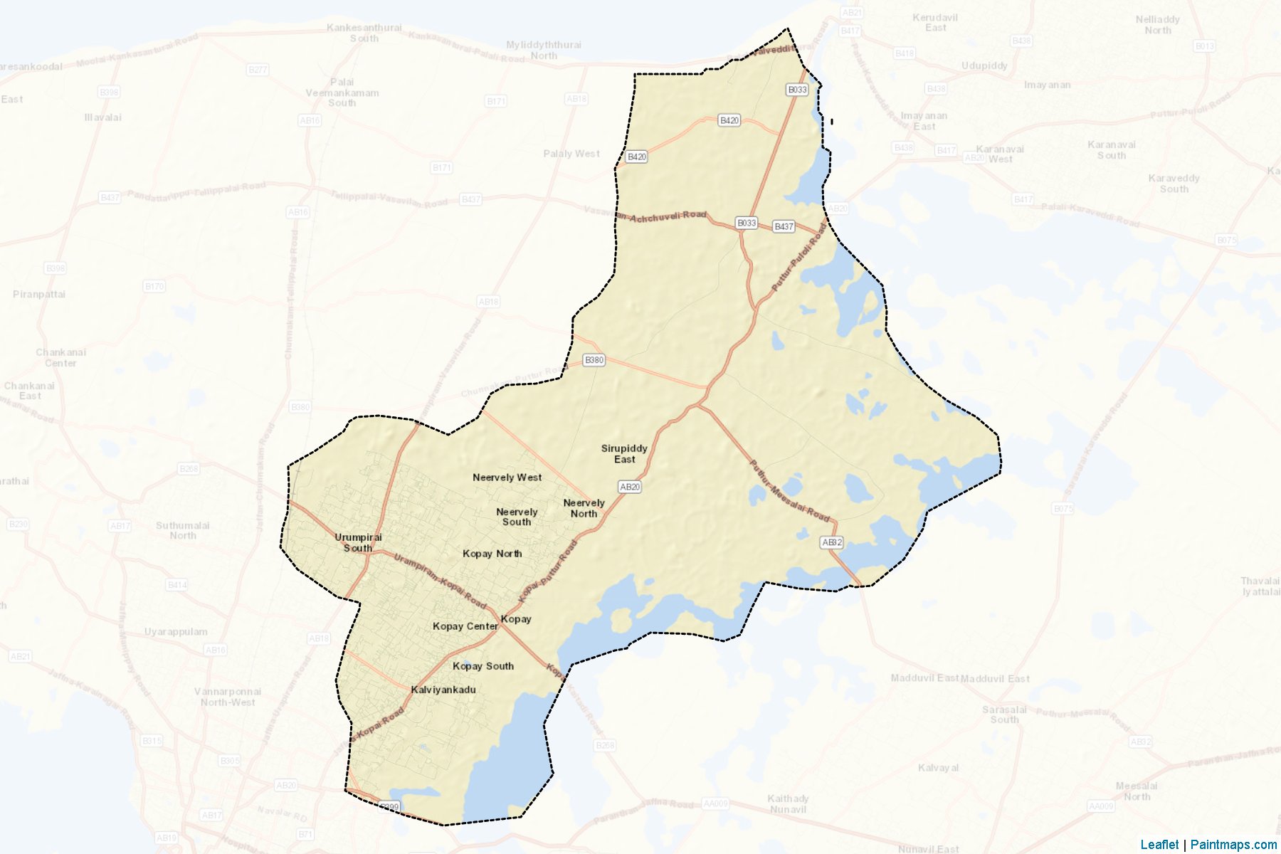 Valikamam East (Jaffna) Map Cropping Samples-2