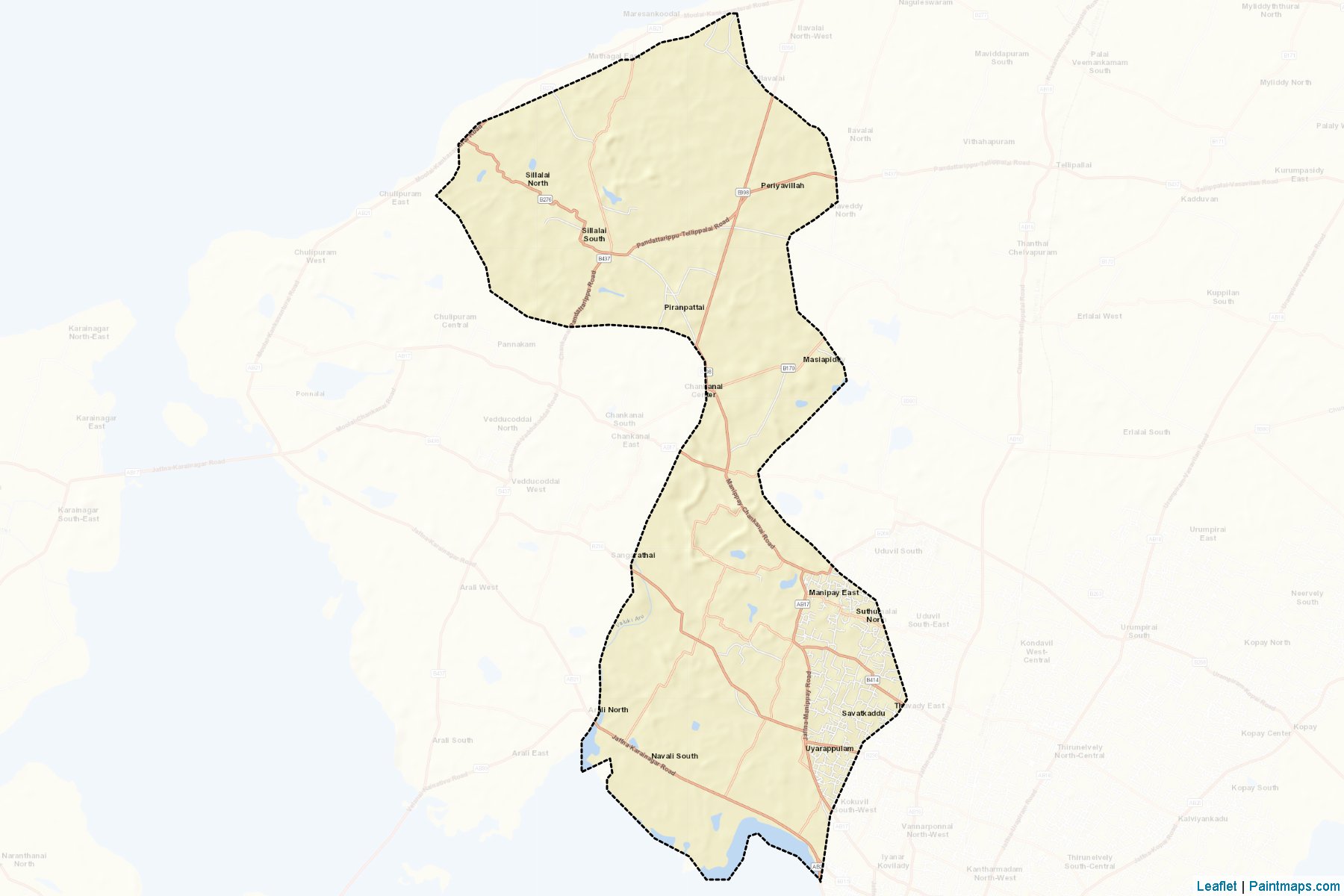 Valikamam South-West (Jaffna) Map Cropping Samples-2