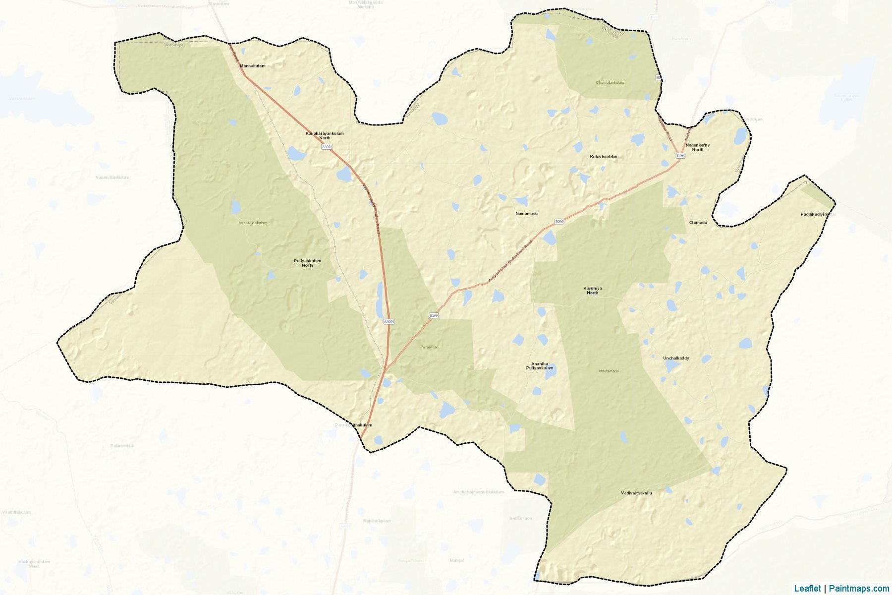 Vavuniya North (Vavuniya) Map Cropping Samples-2