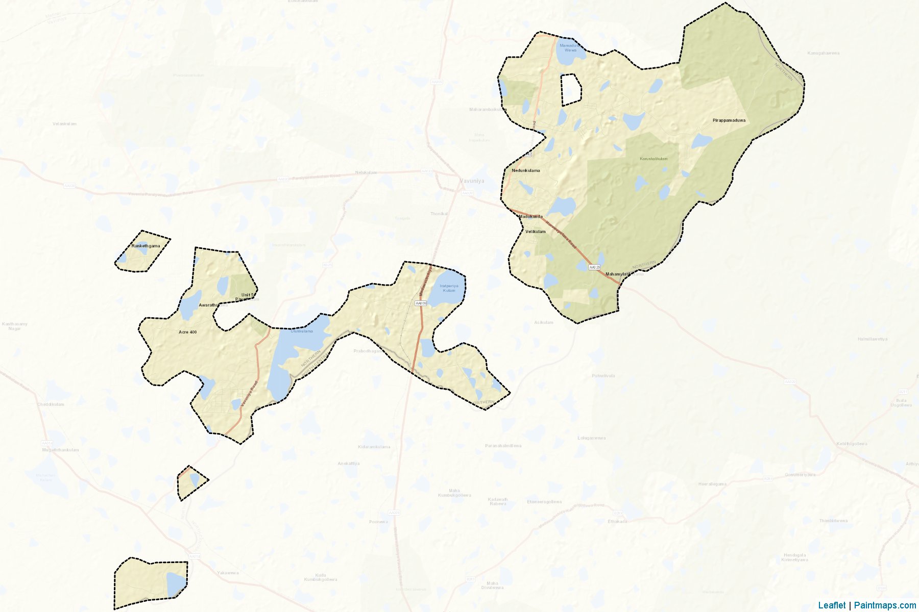 Vavuniya South (Vavuniya) Map Cropping Samples-2