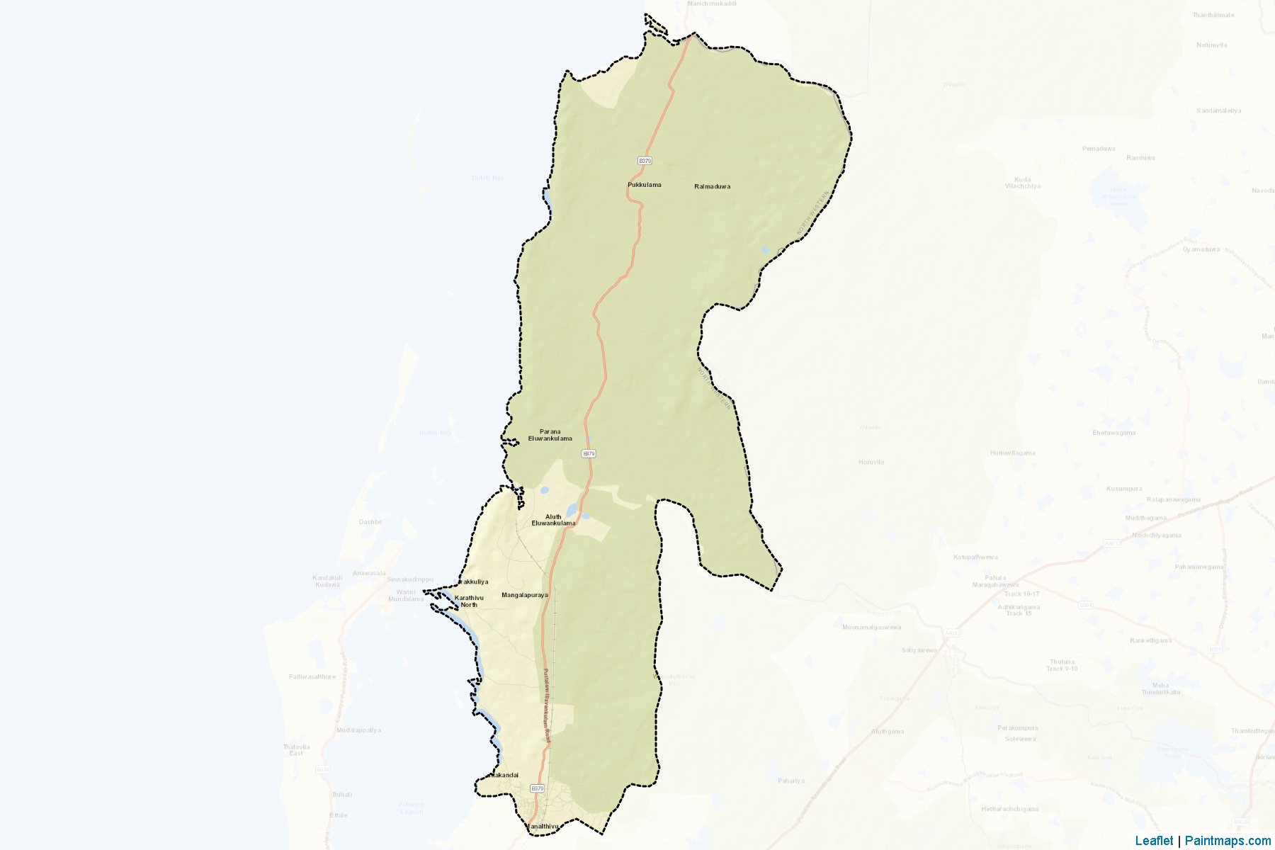 Muestras de recorte de mapas Wanathavilluwa (Puttalama)-2