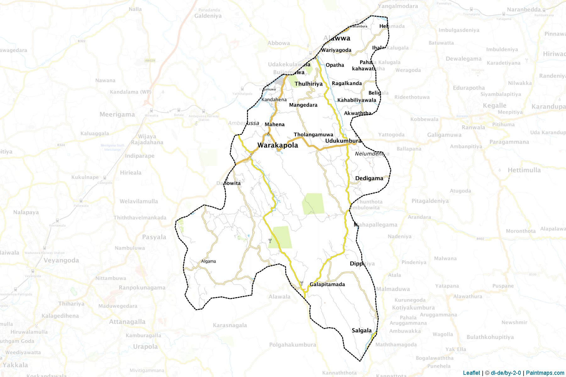 Warakapola (Kegalle) Map Cropping Samples-1