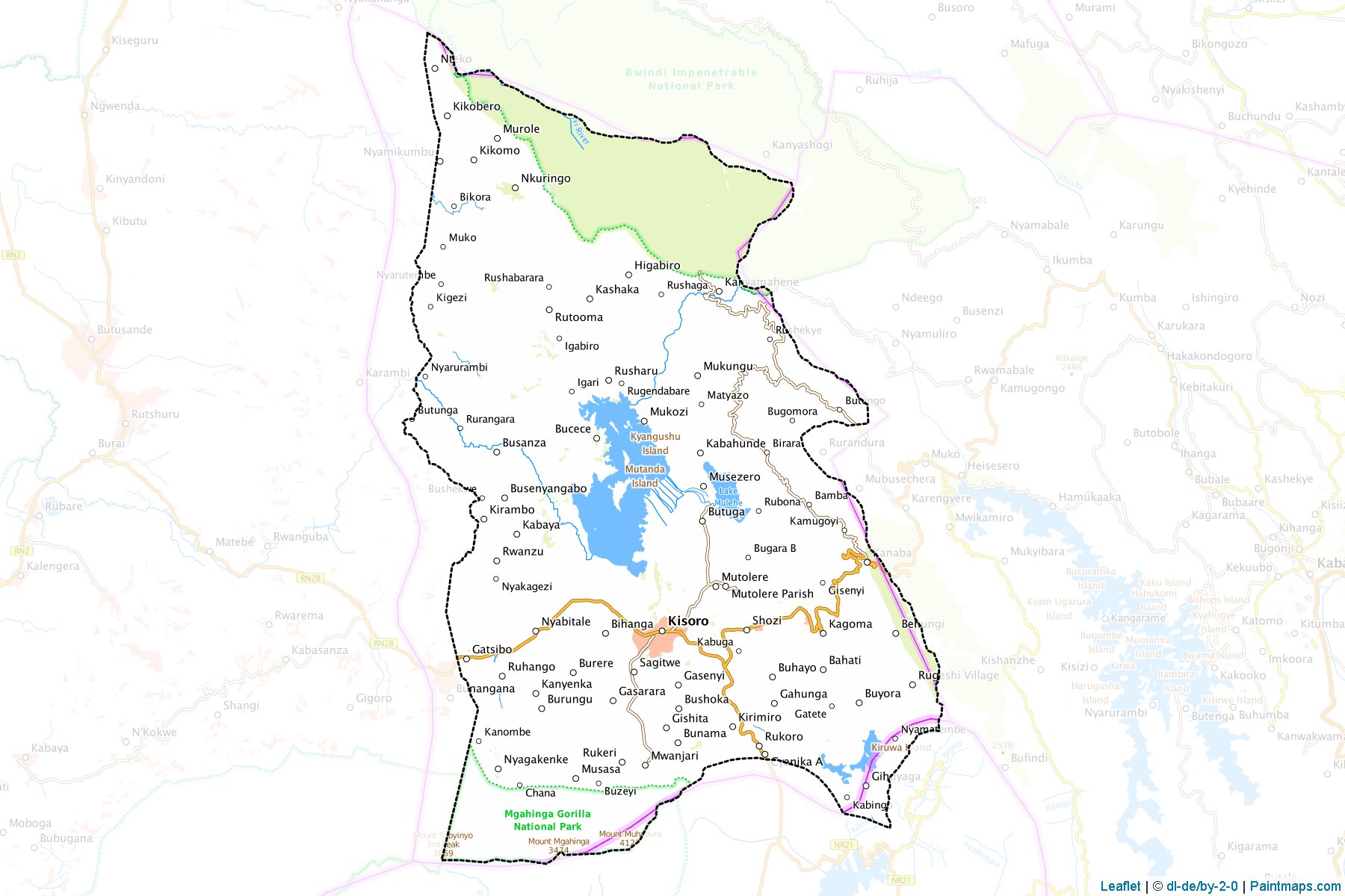 Muestras de recorte de mapas Bufumbira (Kisoro)-1