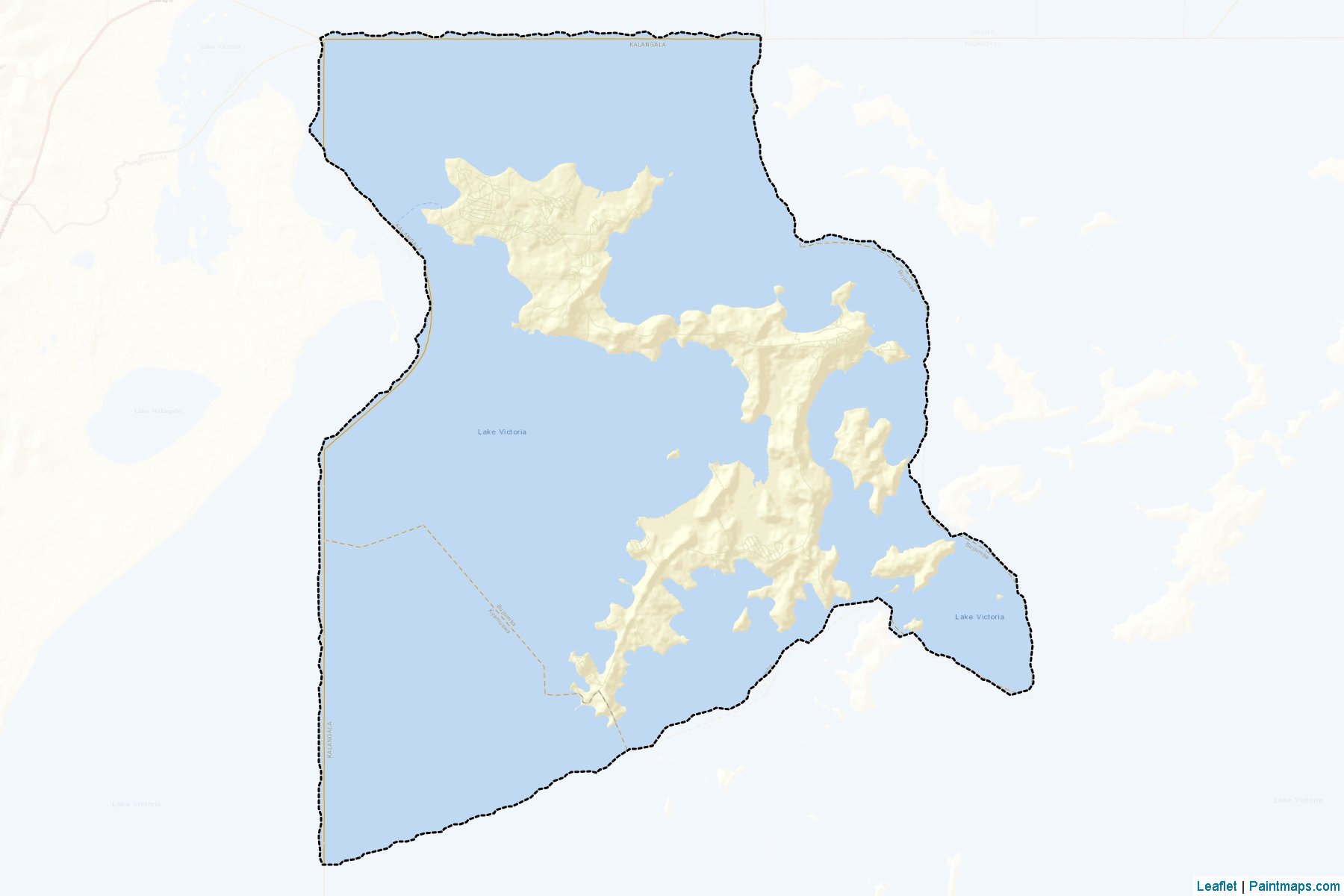 Muestras de recorte de mapas Bujumba (Kalangala)-2