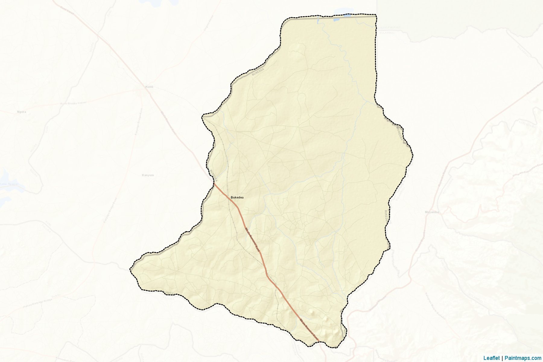 Muestras de recorte de mapas Bukedea (Bukedea)-2