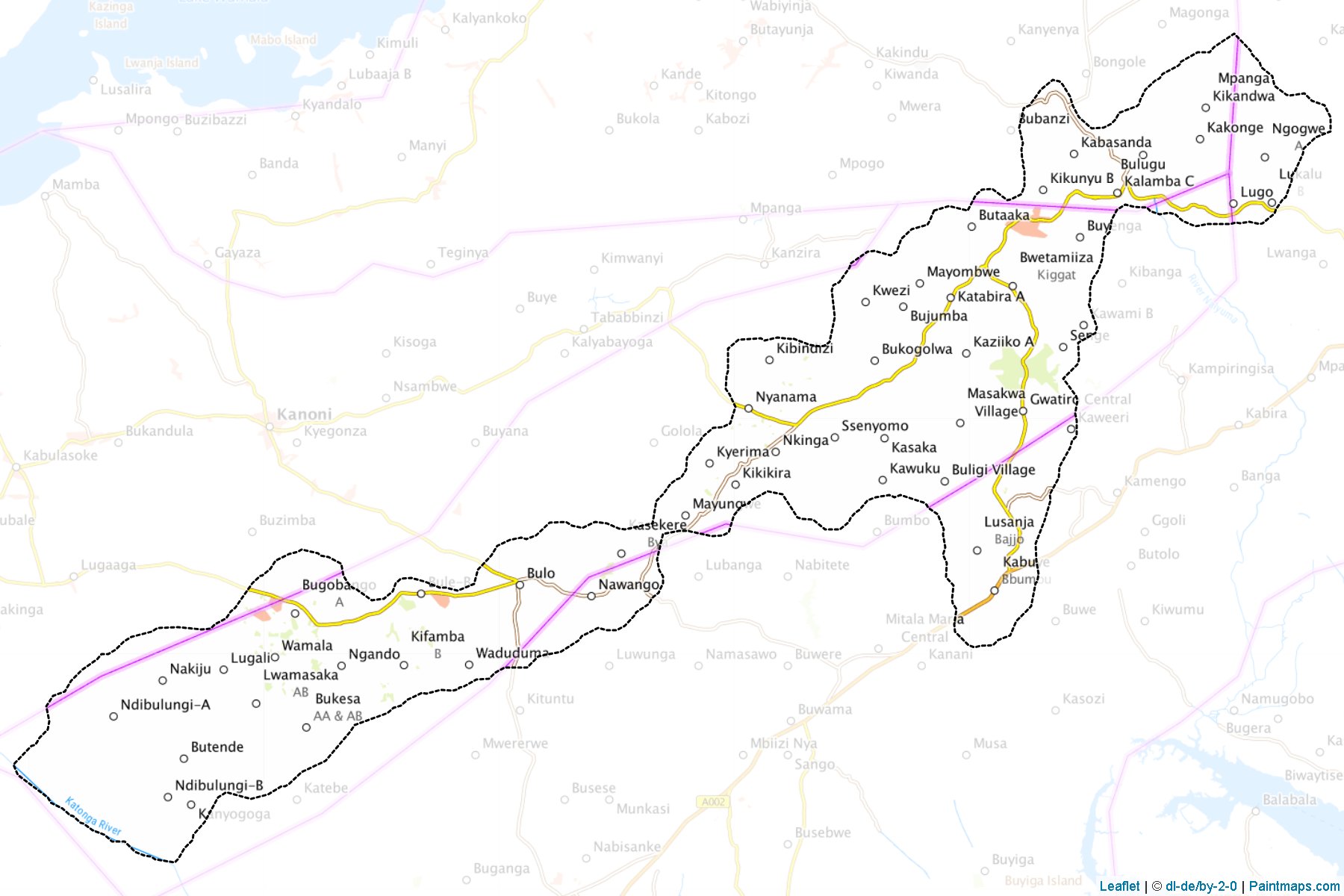 Butambala District (Butambala) Haritası Örnekleri-1