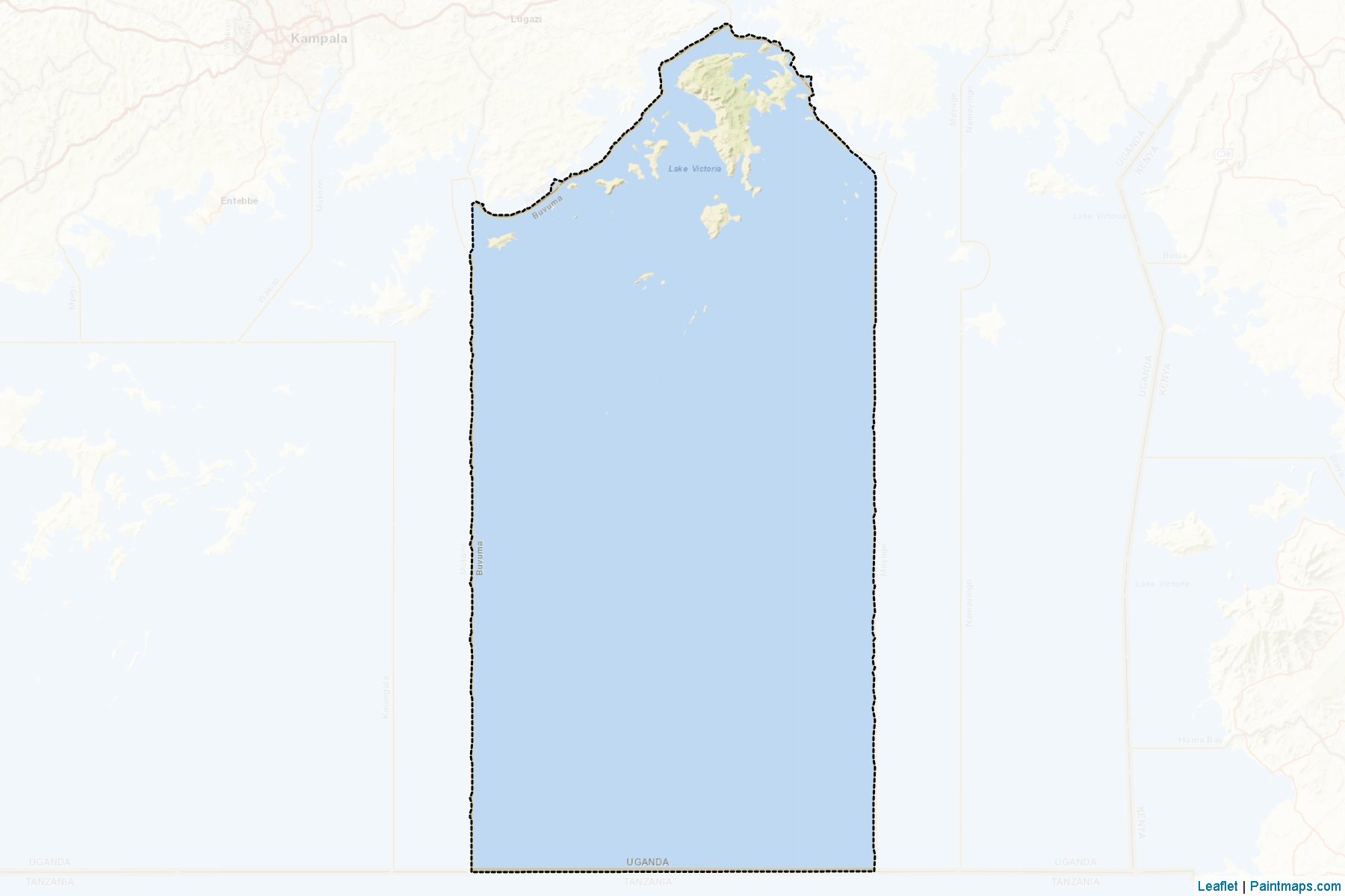 Muestras de recorte de mapas Buvuma Islands (Buvuma)-2