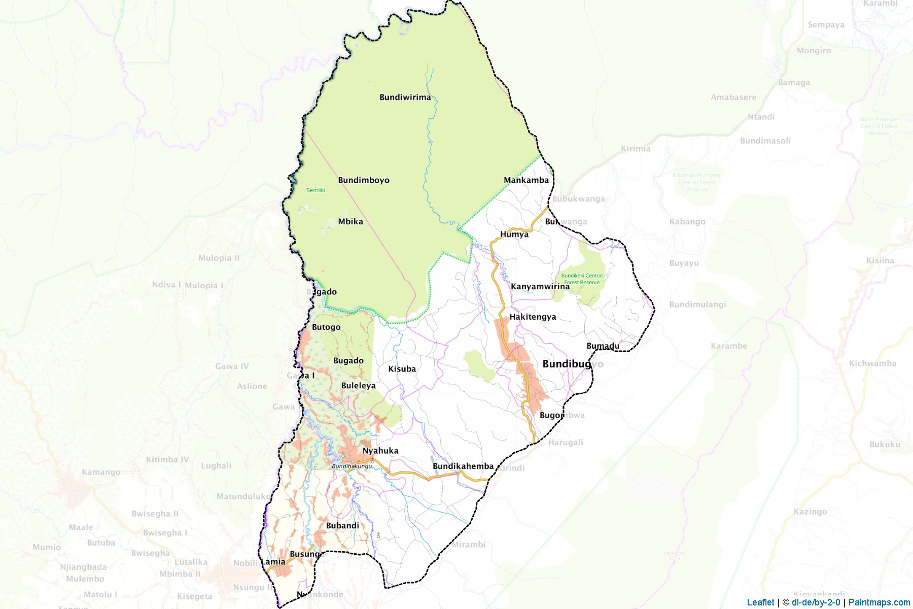 Muestras de recorte de mapas Bwamba (Bundibugyo)-1