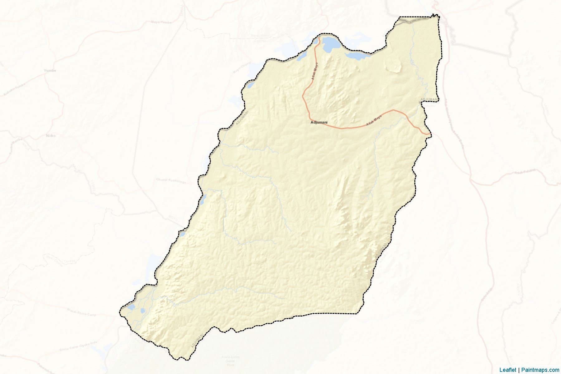 Adjumani District (Adjumani District) Haritası Örnekleri-2