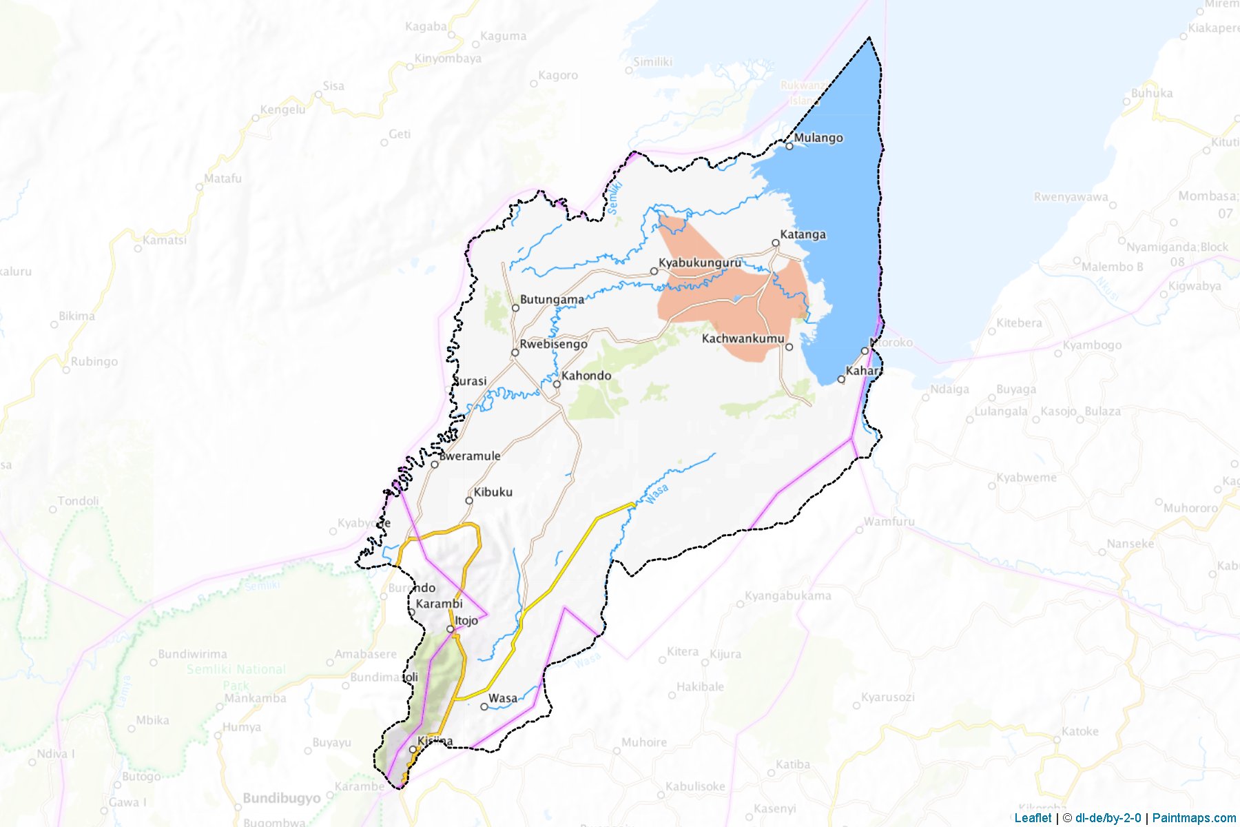 Muestras de recorte de mapas Ntoroko (Ntoroko)-1