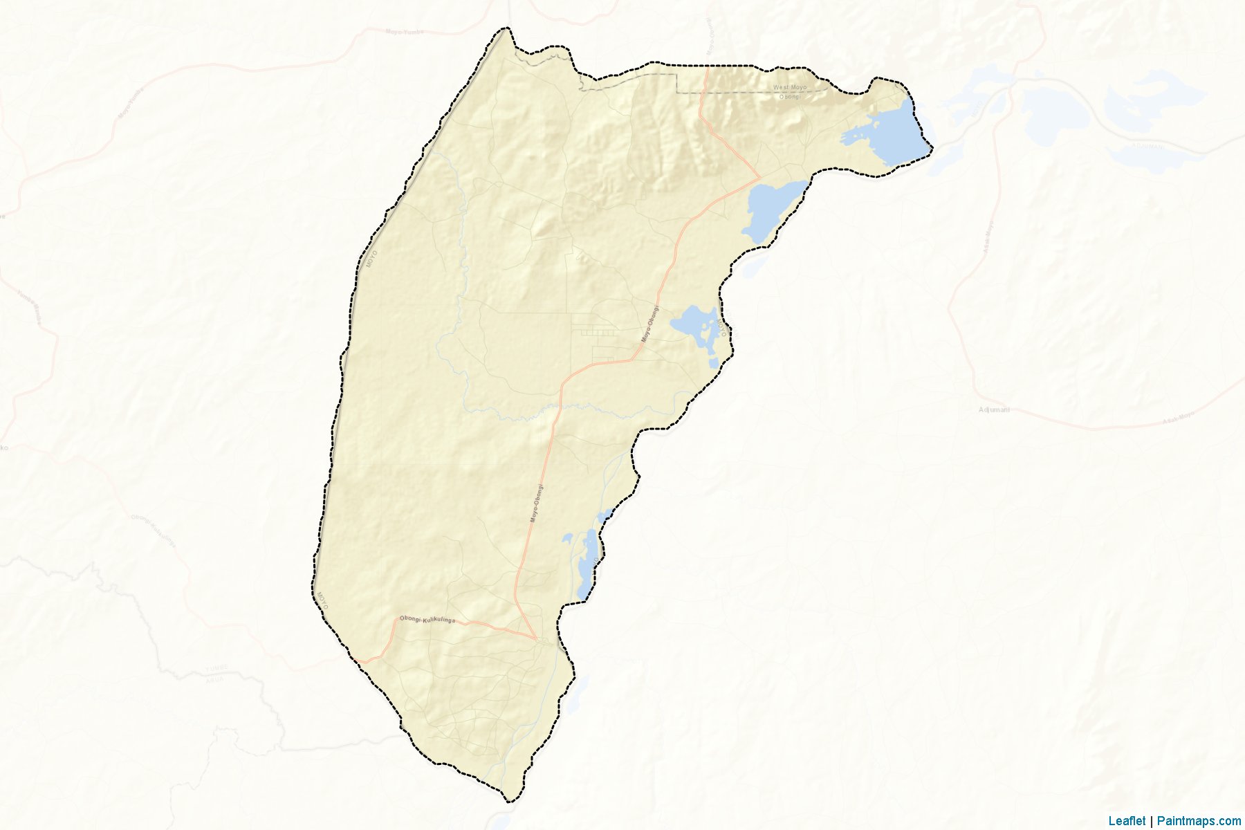 Muestras de recorte de mapas Obongi (Moyo)-2