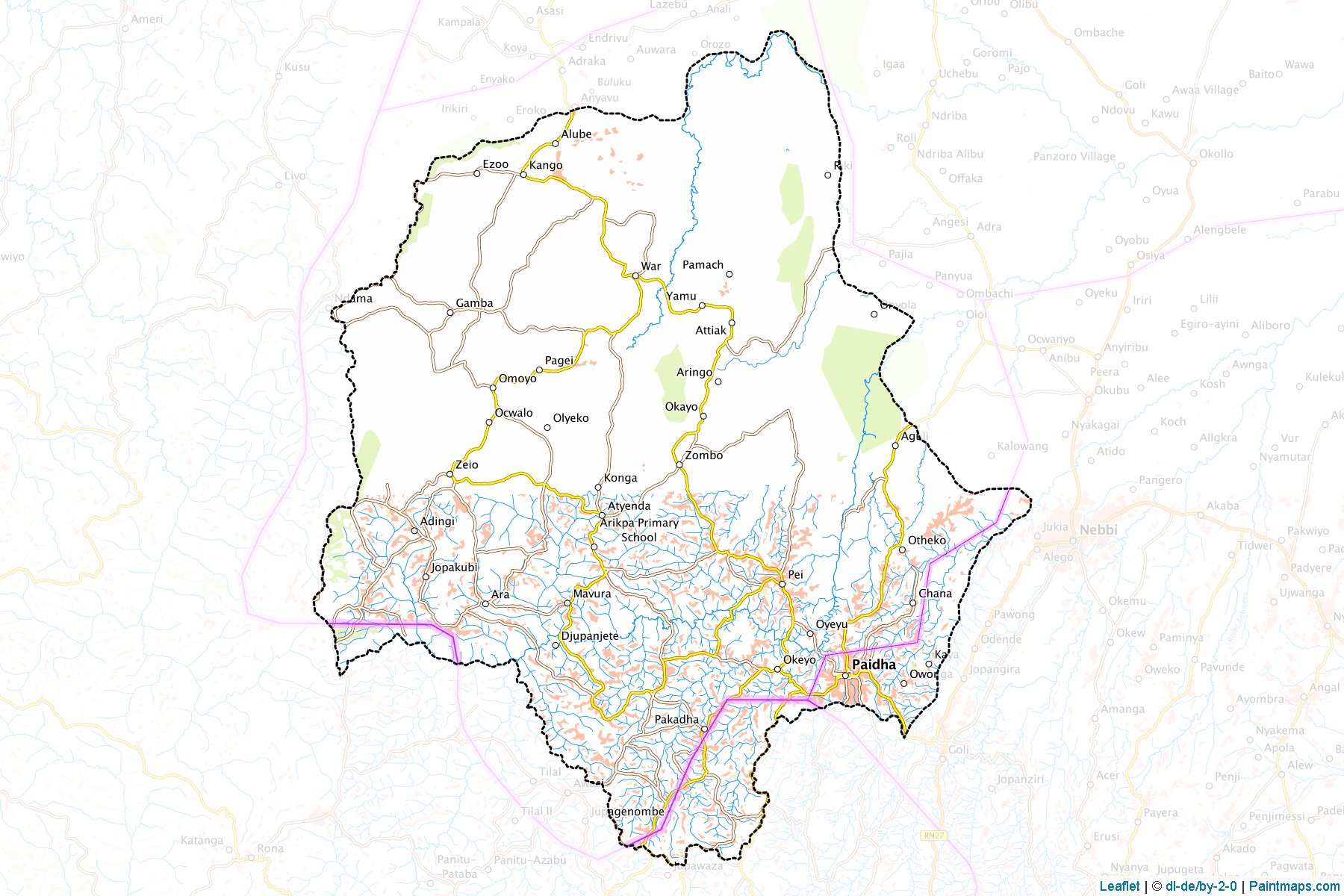 Okoro (Nebbi) Map Cropping Samples-1