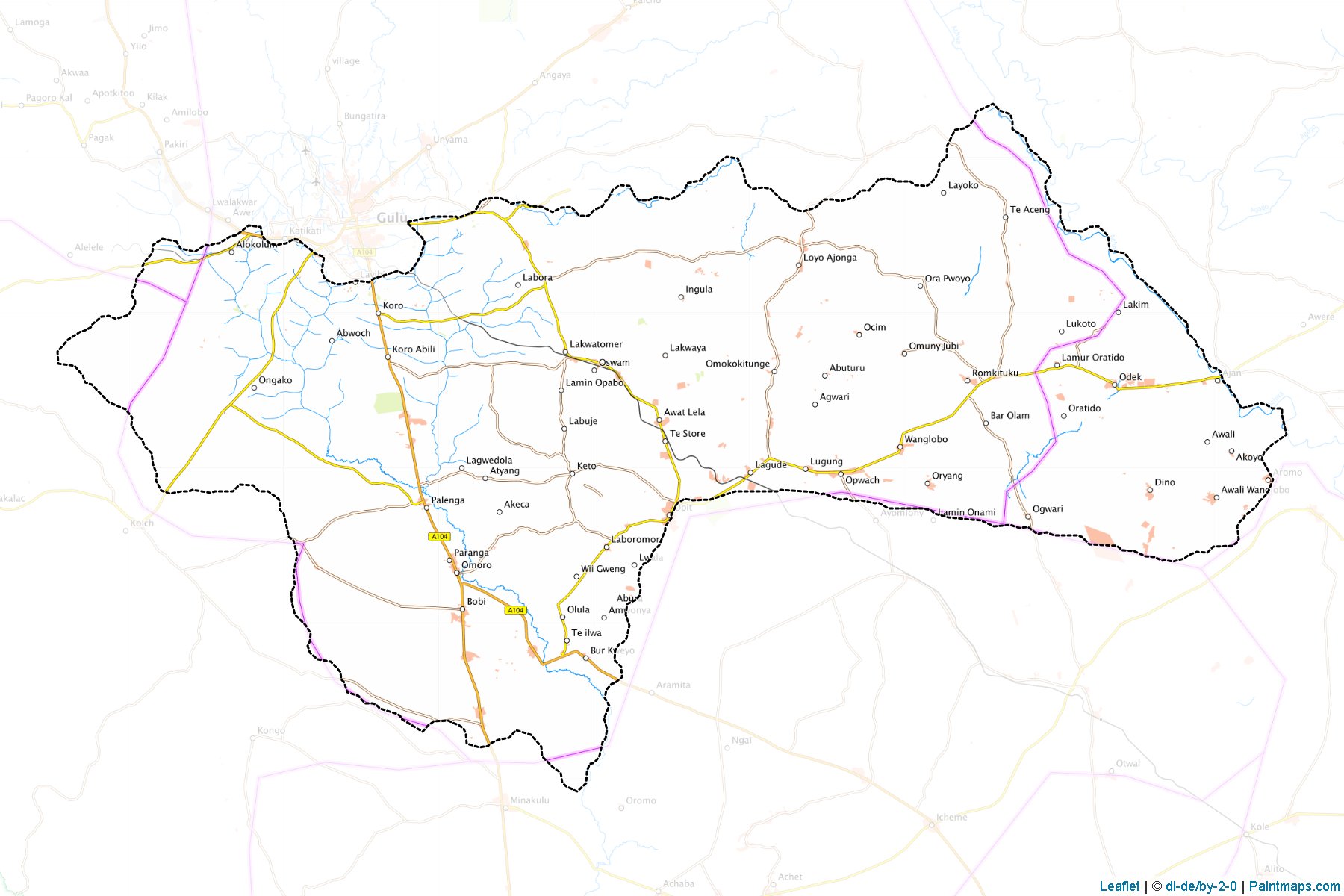 Omoro (Gulu) Map Cropping Samples-1