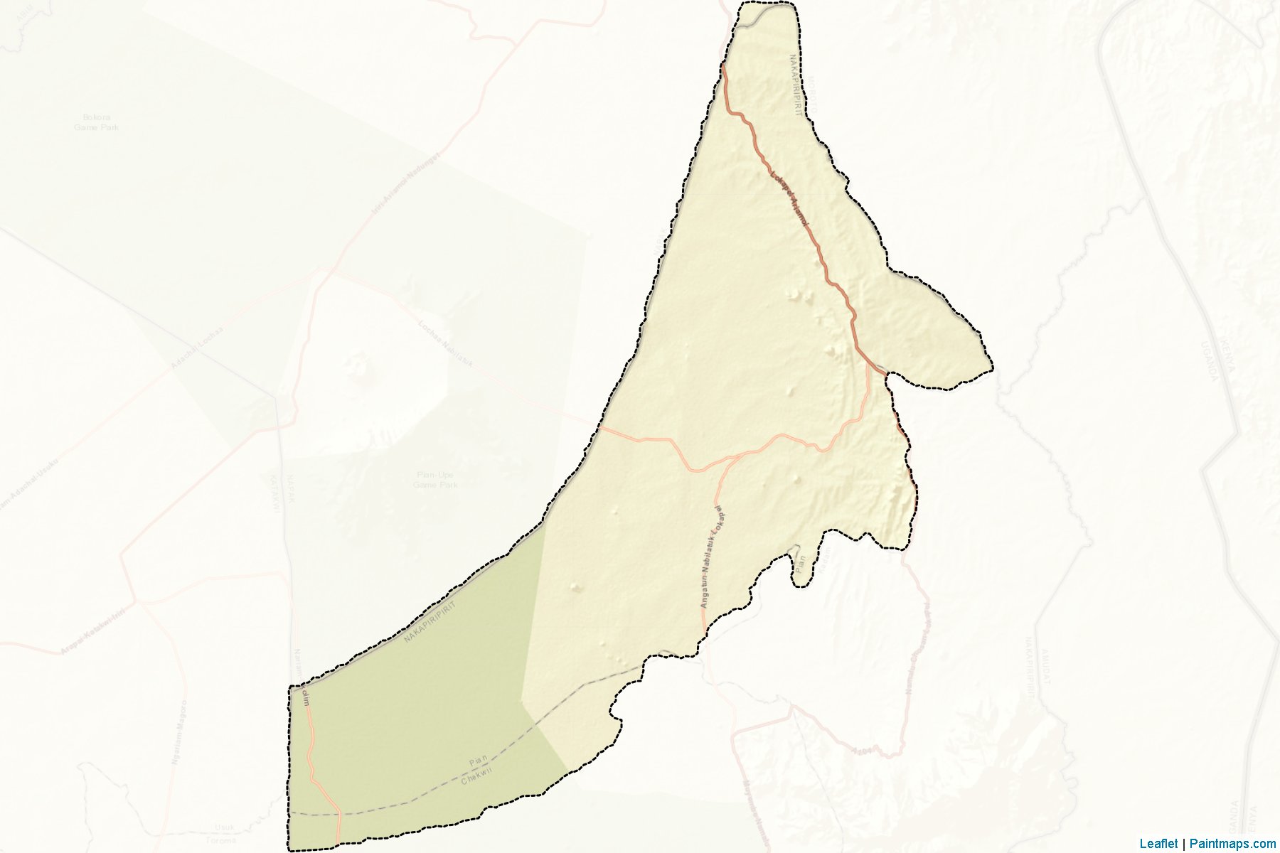 Pian (Nakapiripirit District) Haritası Örnekleri-2