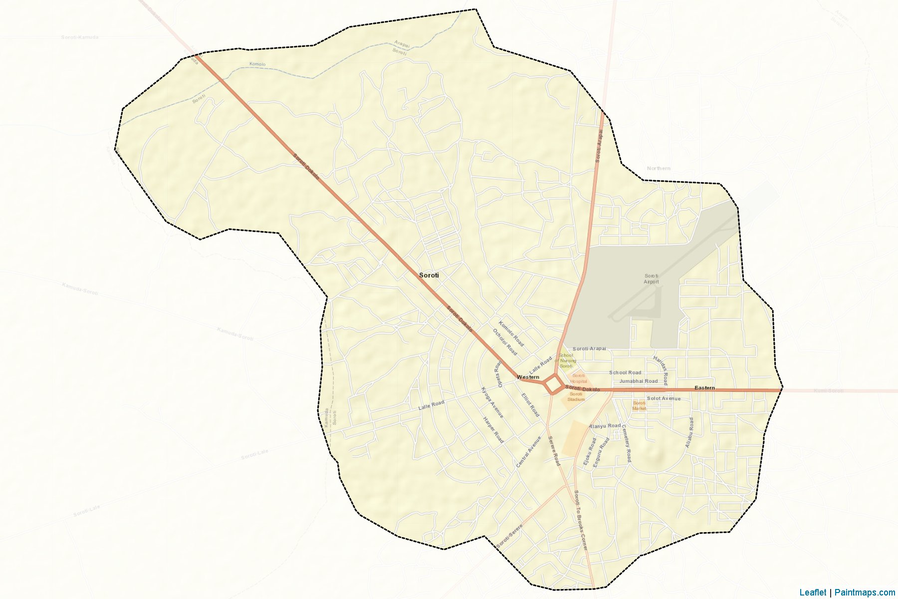 Soroti District (Soroti District) Haritası Örnekleri-2