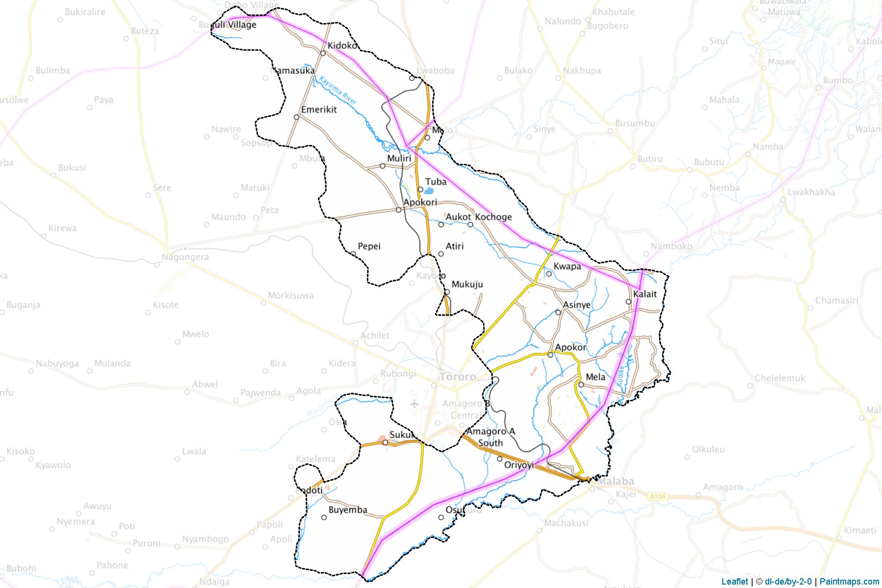 Tororo (Tororo) Map Cropping Samples-1