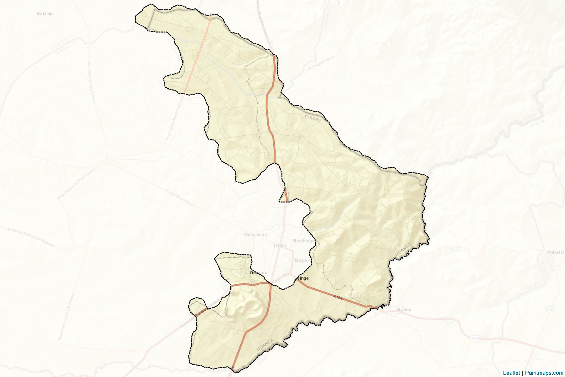 Tororo (Tororo) Map Cropping Samples-2