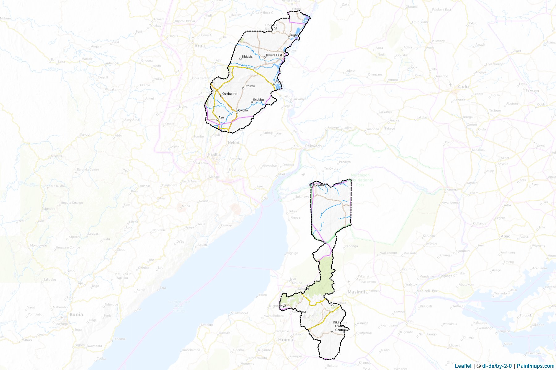 Madi-okollo (Masindi District) Haritası Örnekleri-1