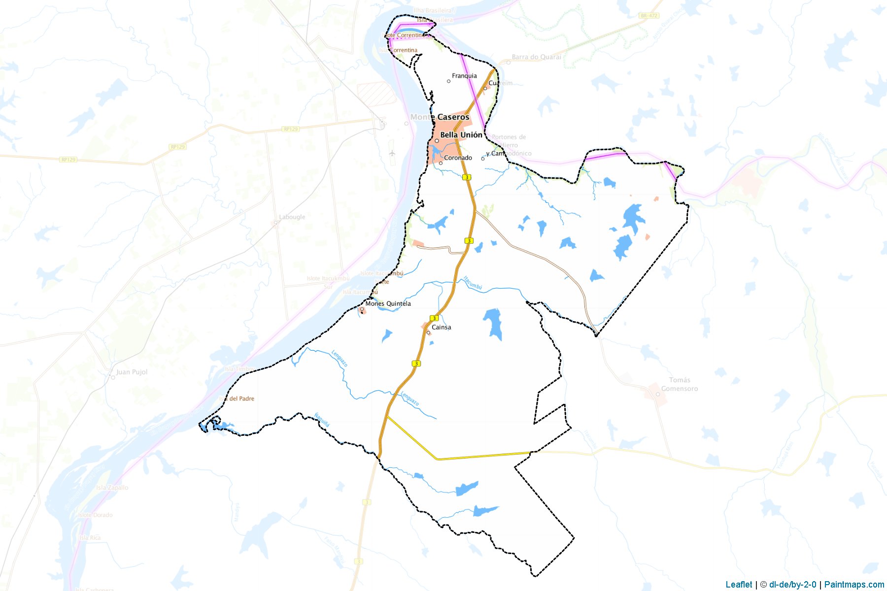 Muestras de recorte de mapas Bella Unión (Artigas)-1