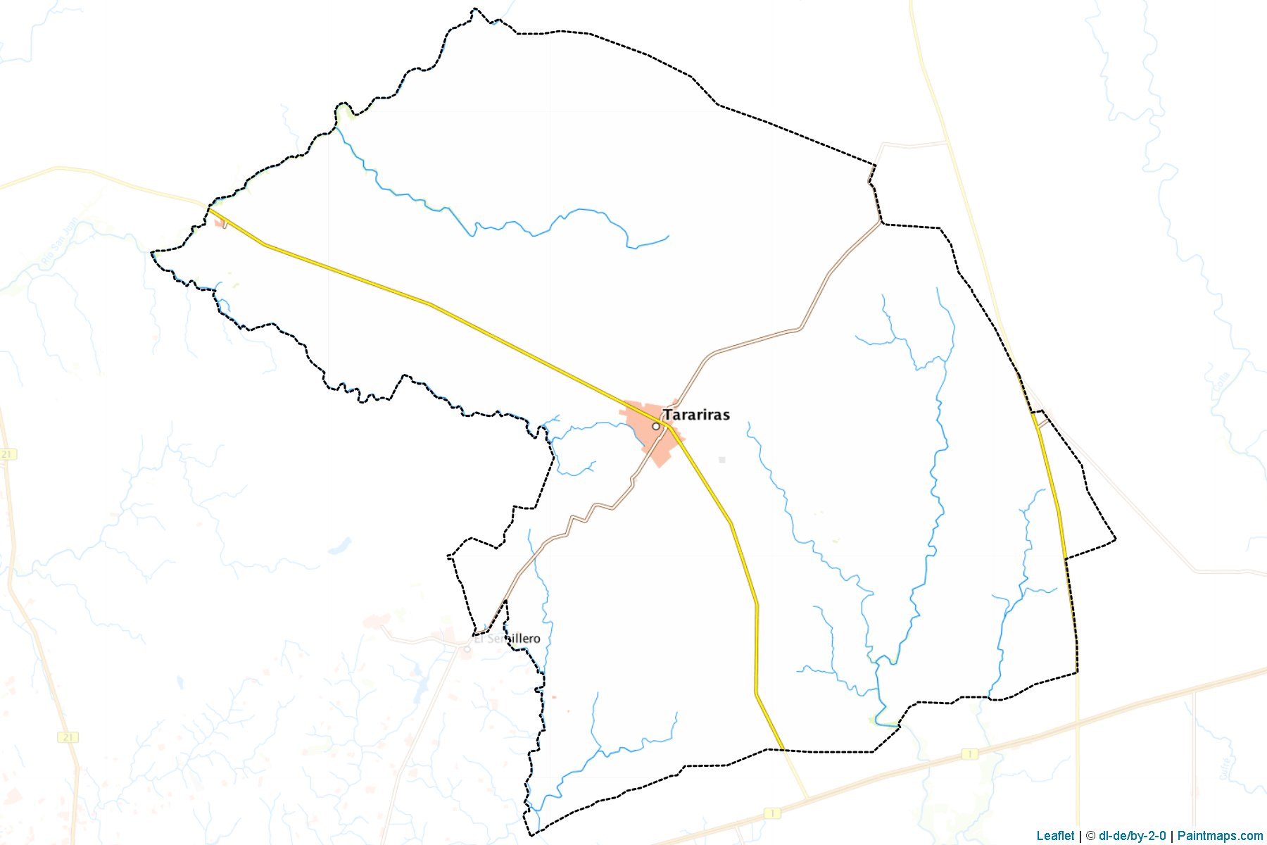 Muestras de recorte de mapas Tarariras (Colonia)-1