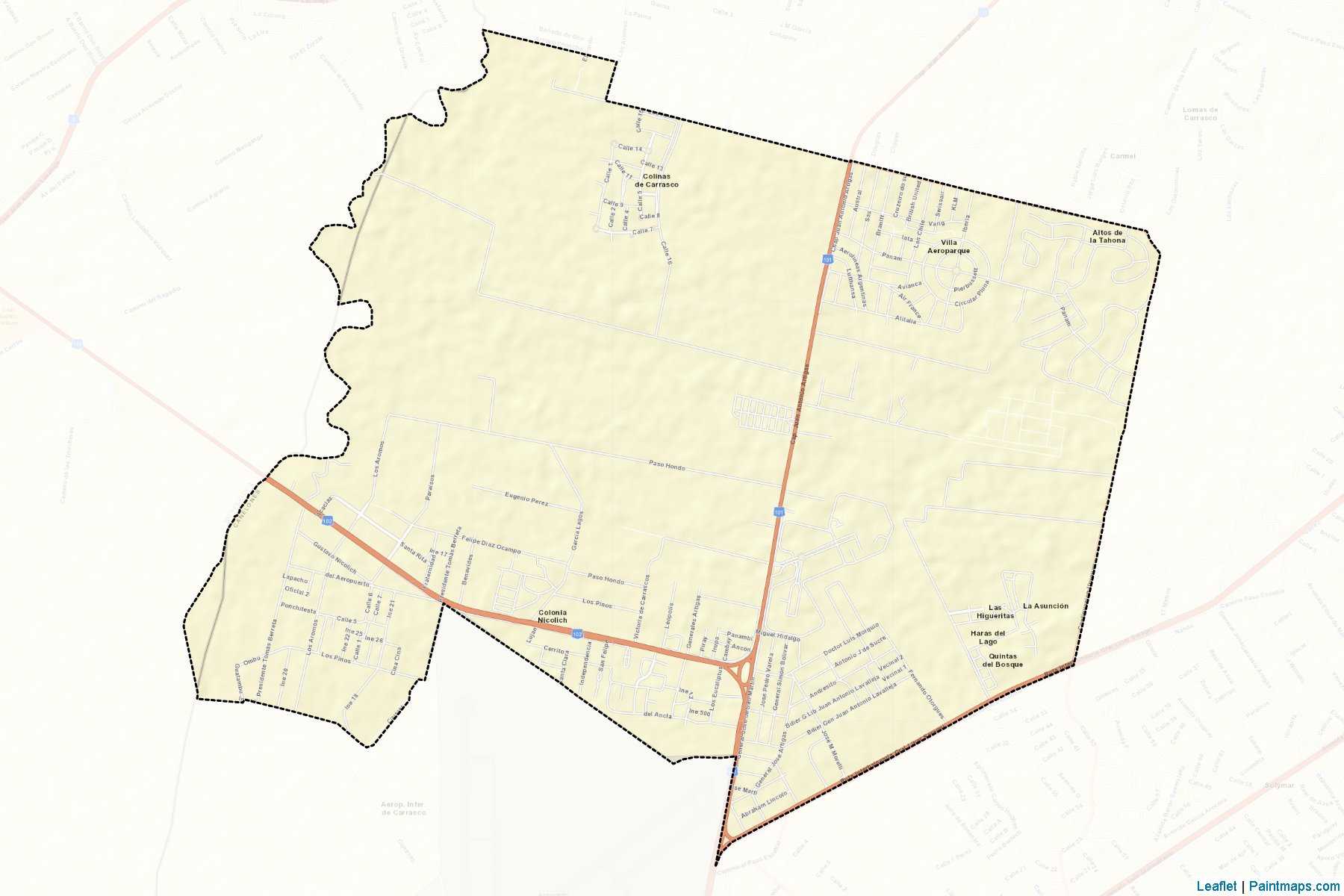 Muestras de recorte de mapas Colonia Nicolich (Canelones)-2