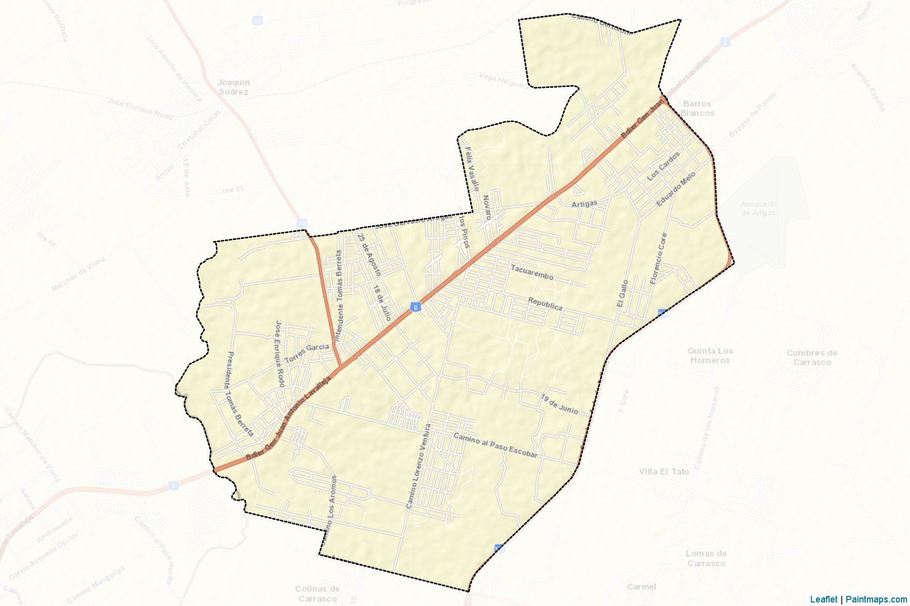 Muestras de recorte de mapas Barros Blancos (Canelones)-2