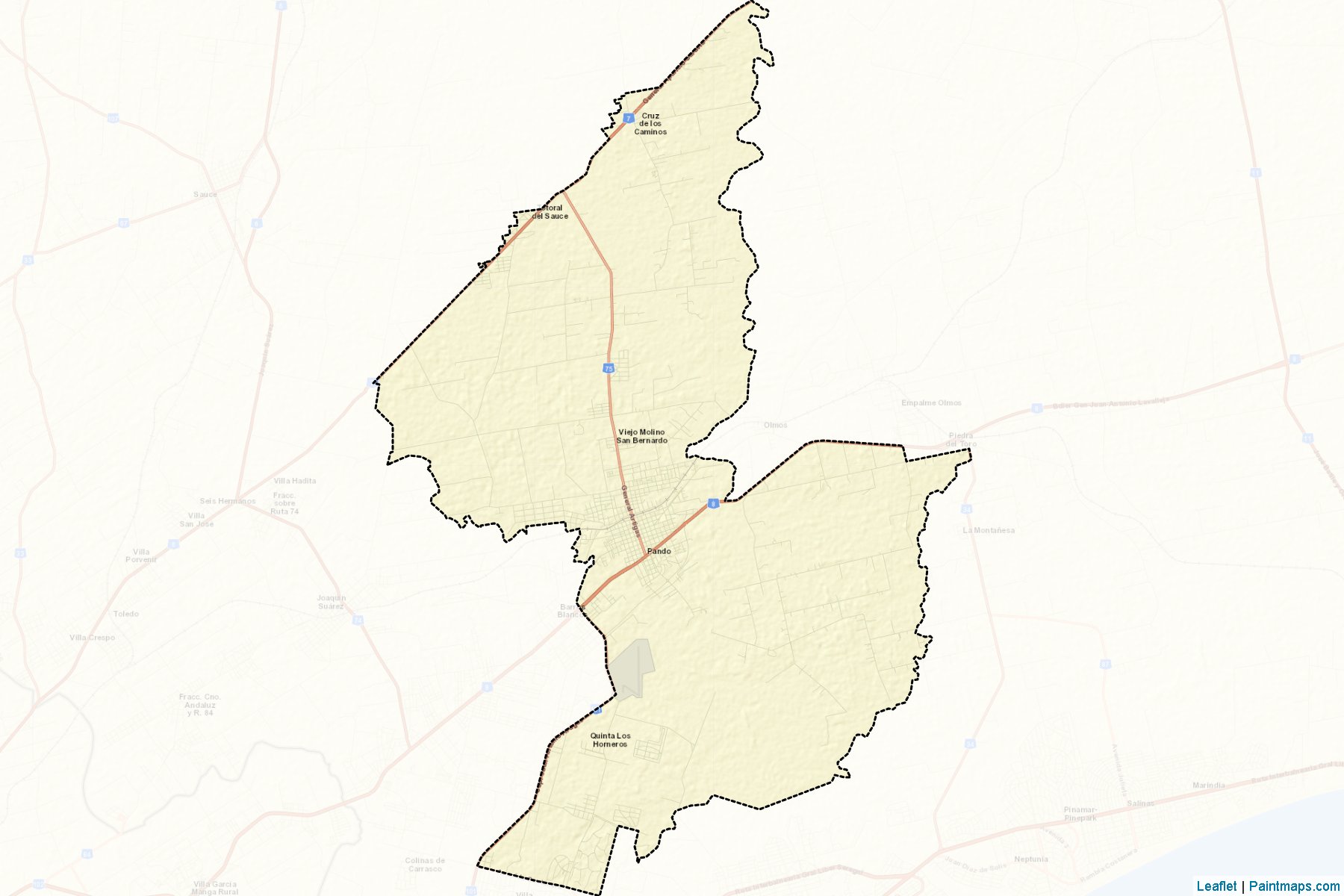 Pando (Canelones) Map Cropping Samples-2