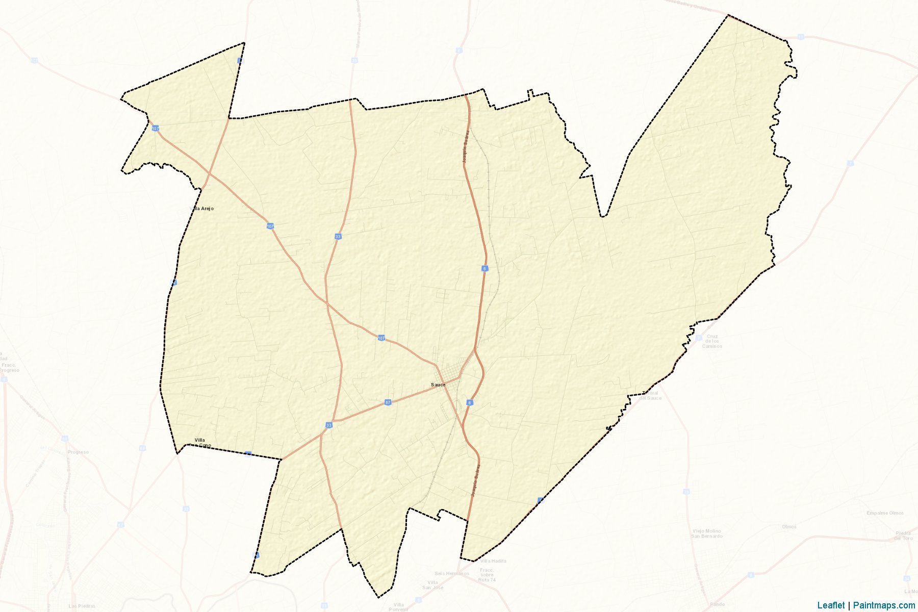 Muestras de recorte de mapas Sauce (Canelones)-2