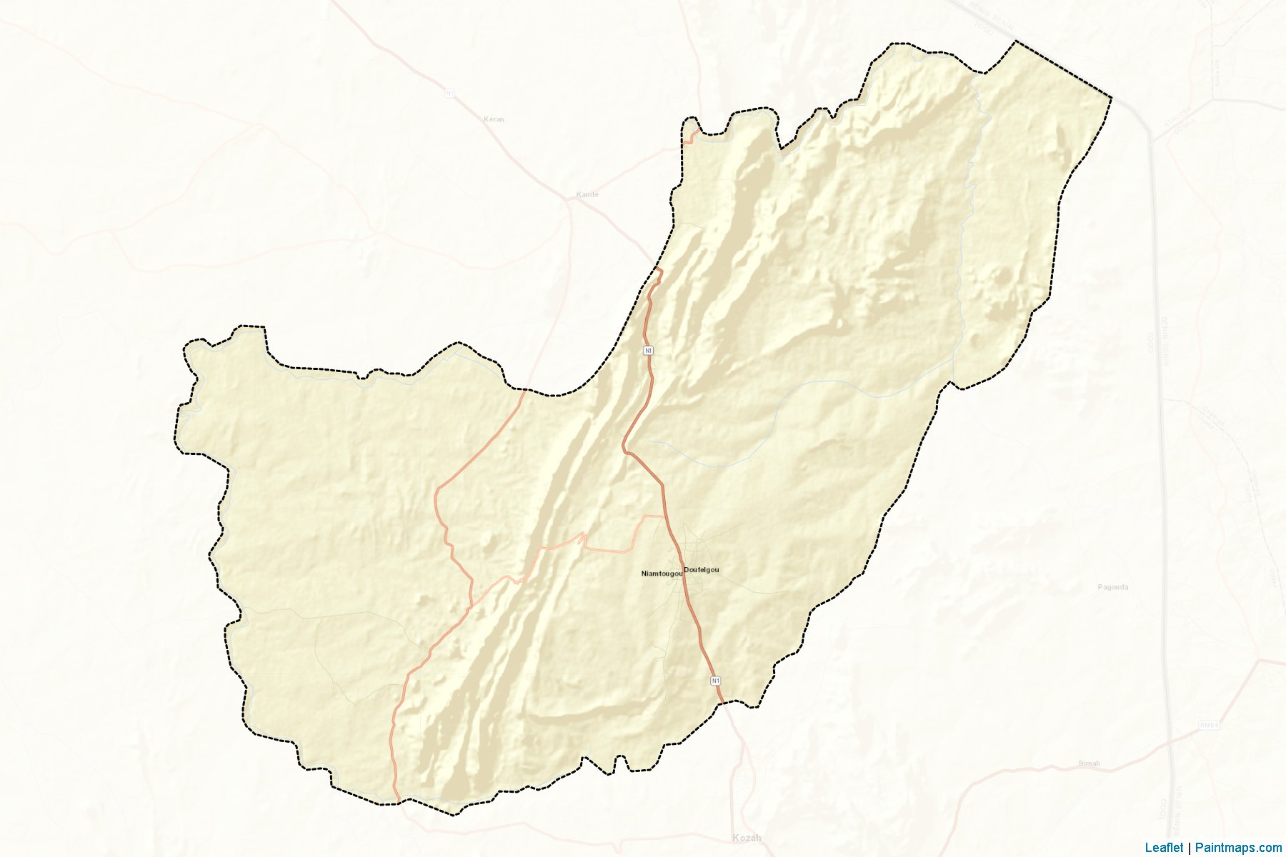 Muestras de recorte de mapas Doufelgou (Kara)-2