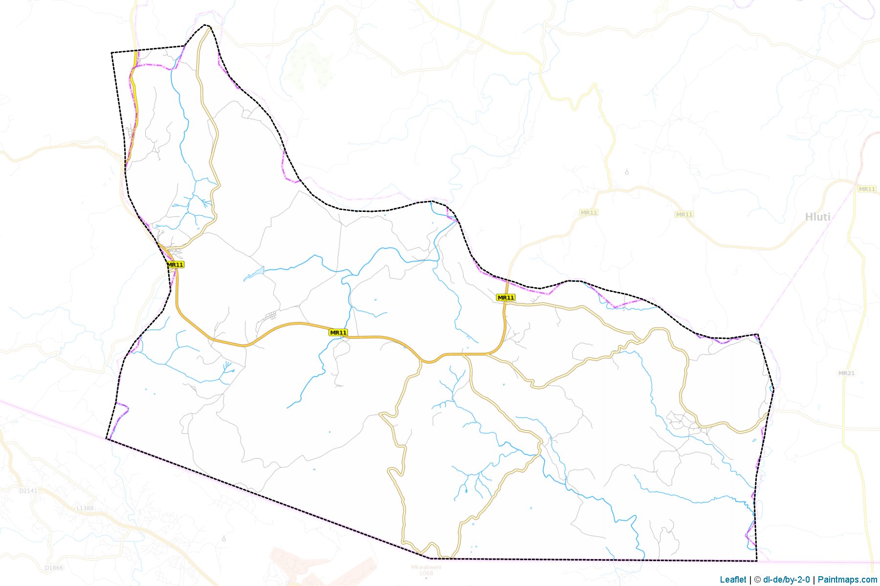 Shiselweni (Shiselweni District) Haritası Örnekleri-1