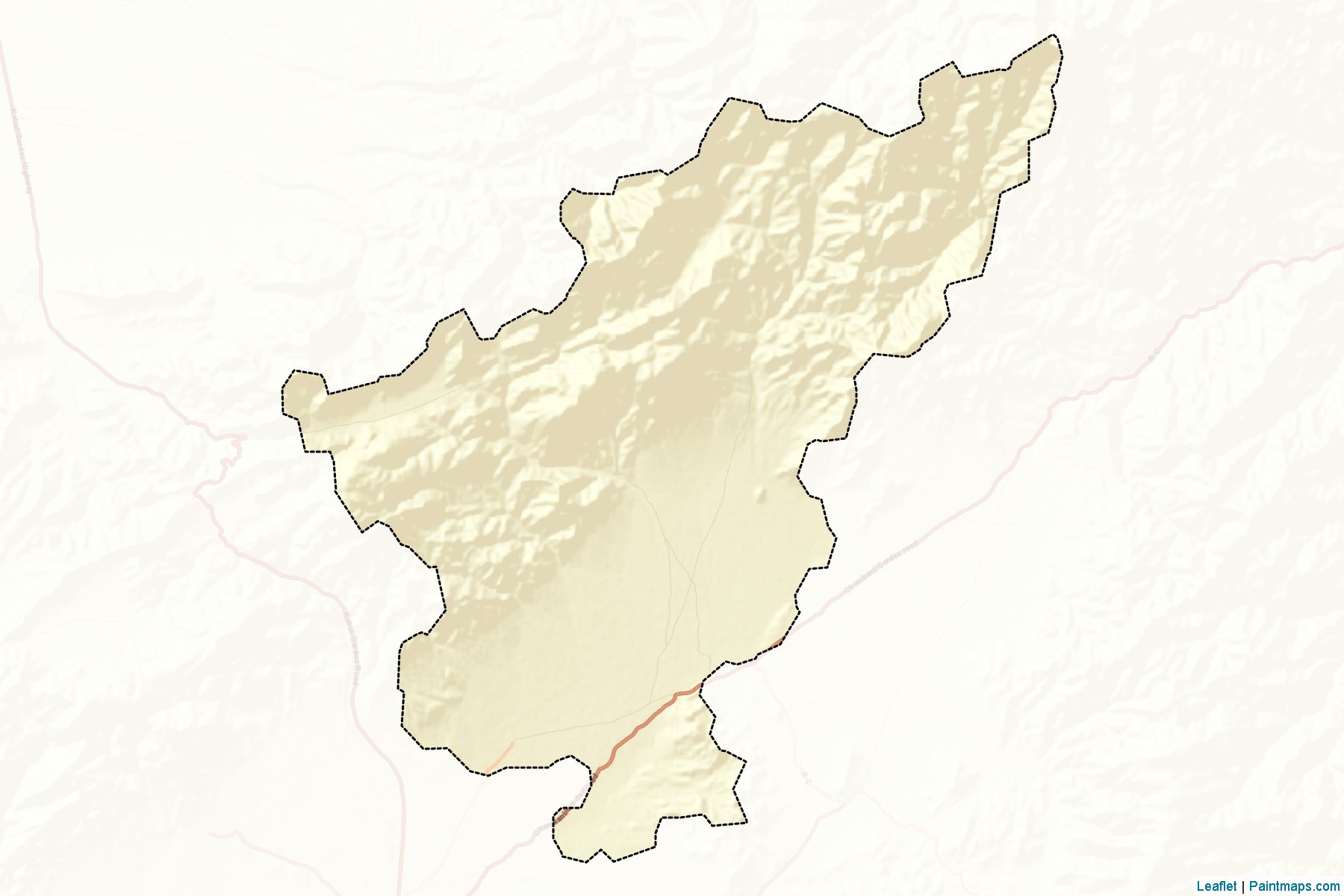 Muestras de recorte de mapas Ahmad Abad (Paktia)-2