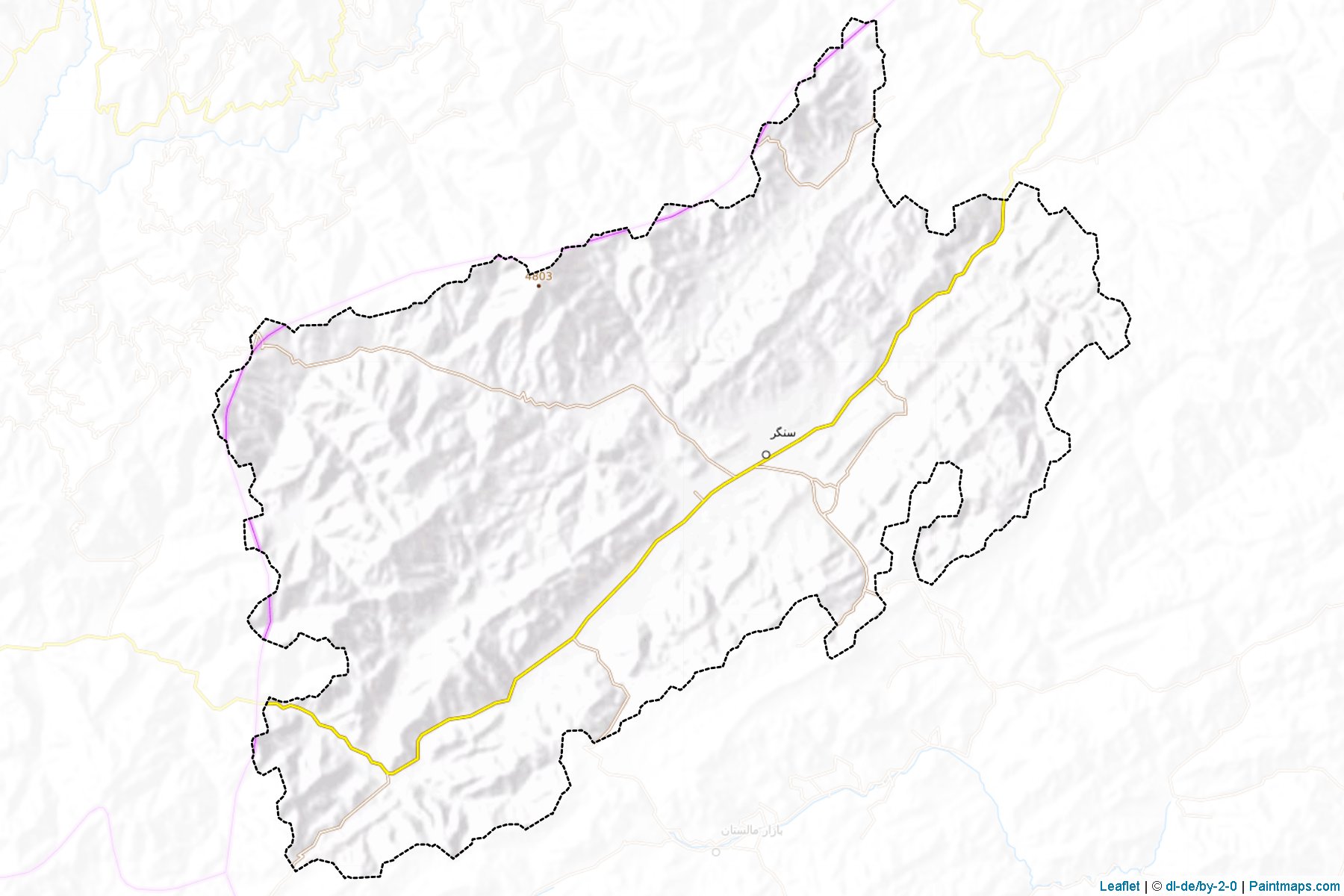 Acristan ilçesi (Gazni Vilayeti) Haritası Örnekleri-1