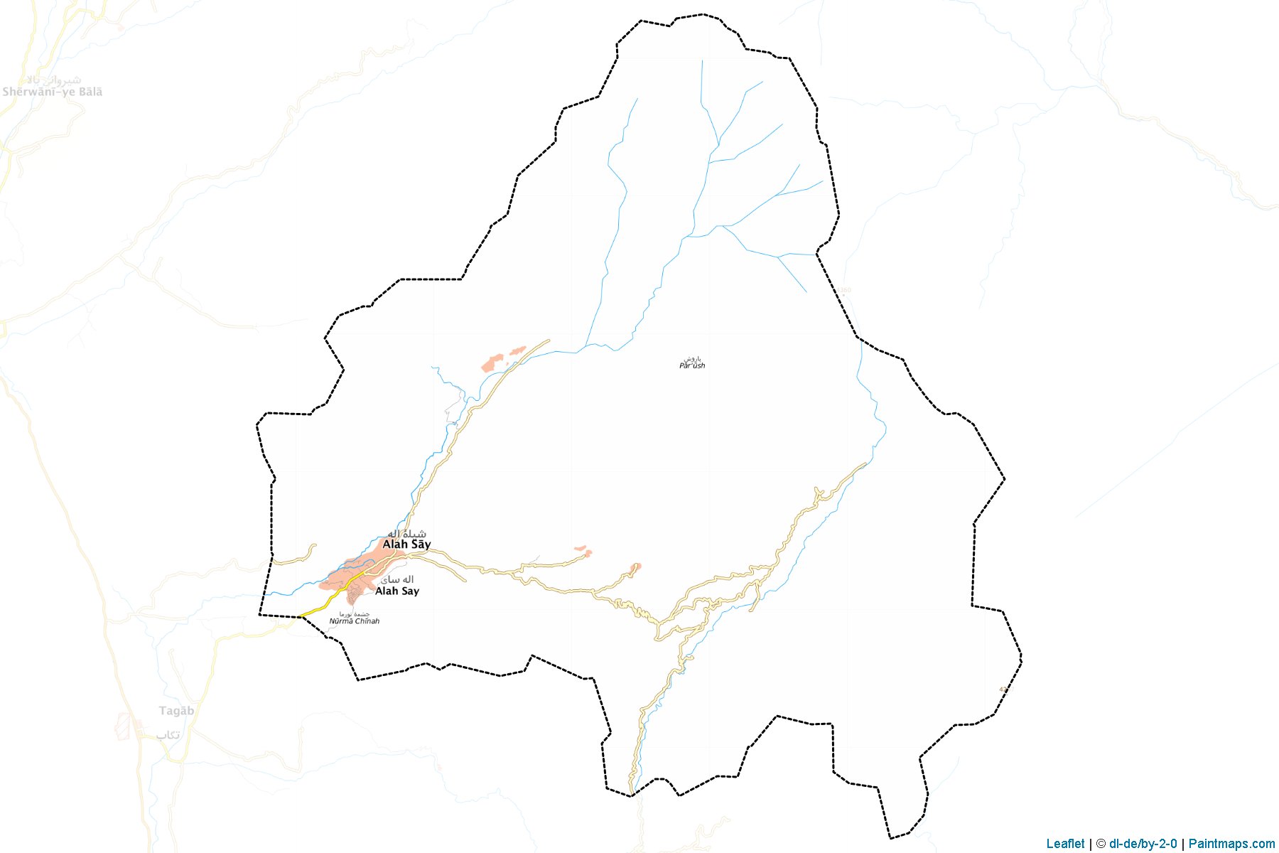 Muestras de recorte de mapas Alasay (Kapisa)-1